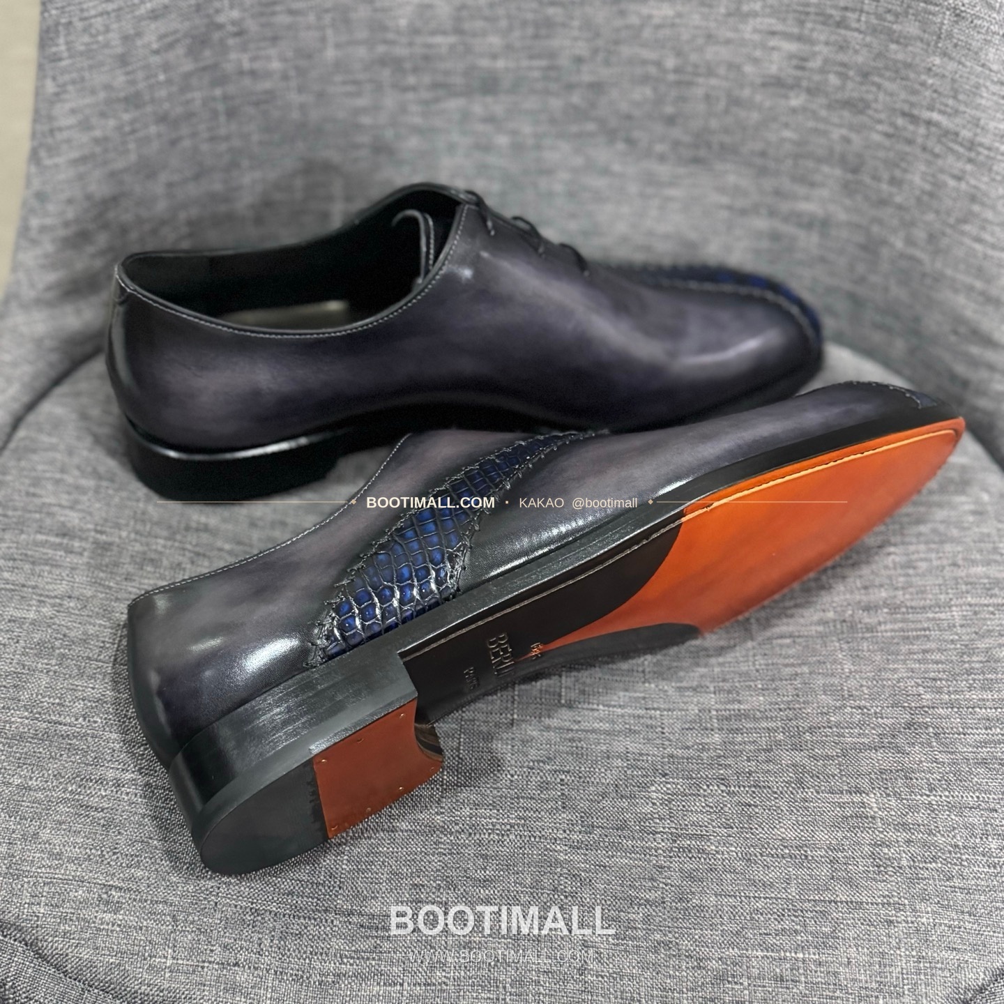 벨루티 송아지가죽 수공염색 굿이어 남성 정장화 Berluti Calfskin Hand Patina Goodyear Men's Dress Shoes 7