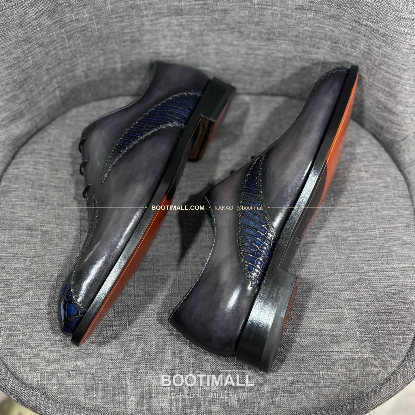 벨루티 송아지가죽 수공염색 굿이어 남성 정장화 Berluti Calfskin Hand Patina Goodyear Men's Dress Shoes 8
