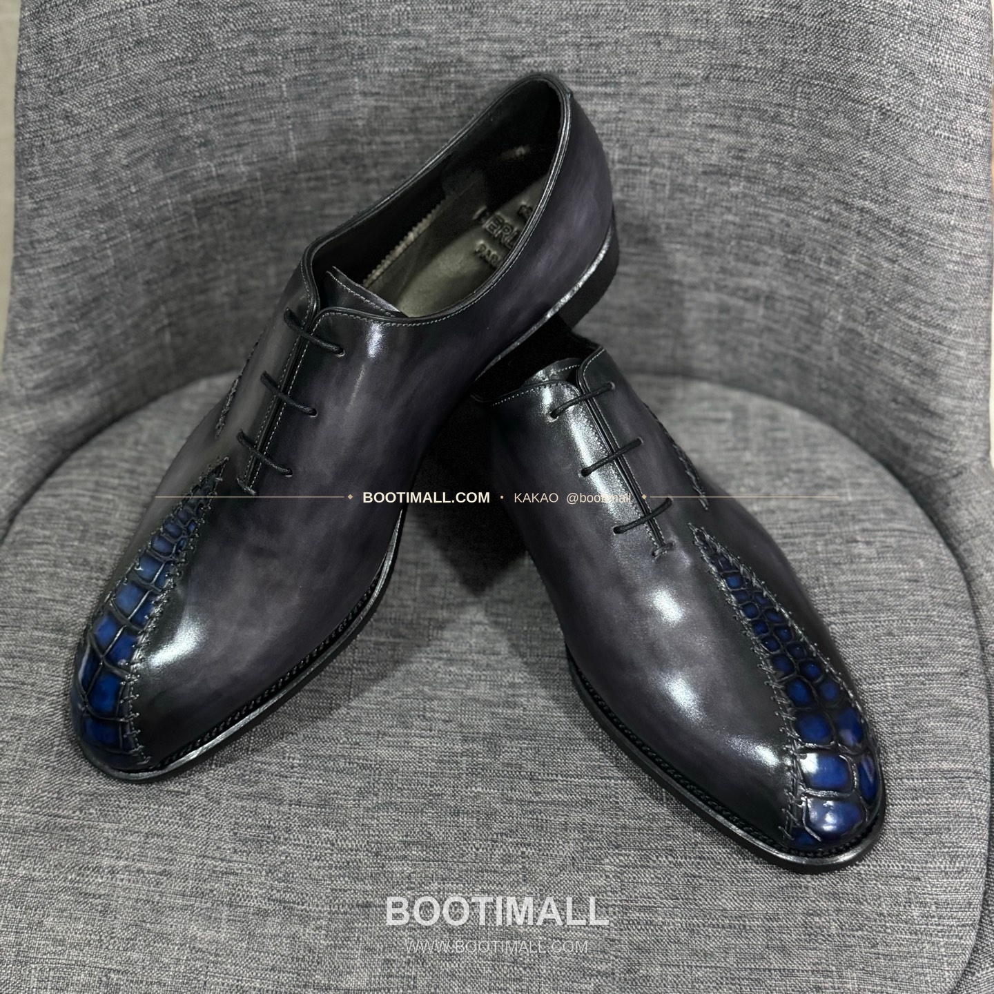 벨루티 송아지가죽 수공염색 굿이어 남성 정장화 Berluti Calfskin Hand Patina Goodyear Men's Dress Shoes 9