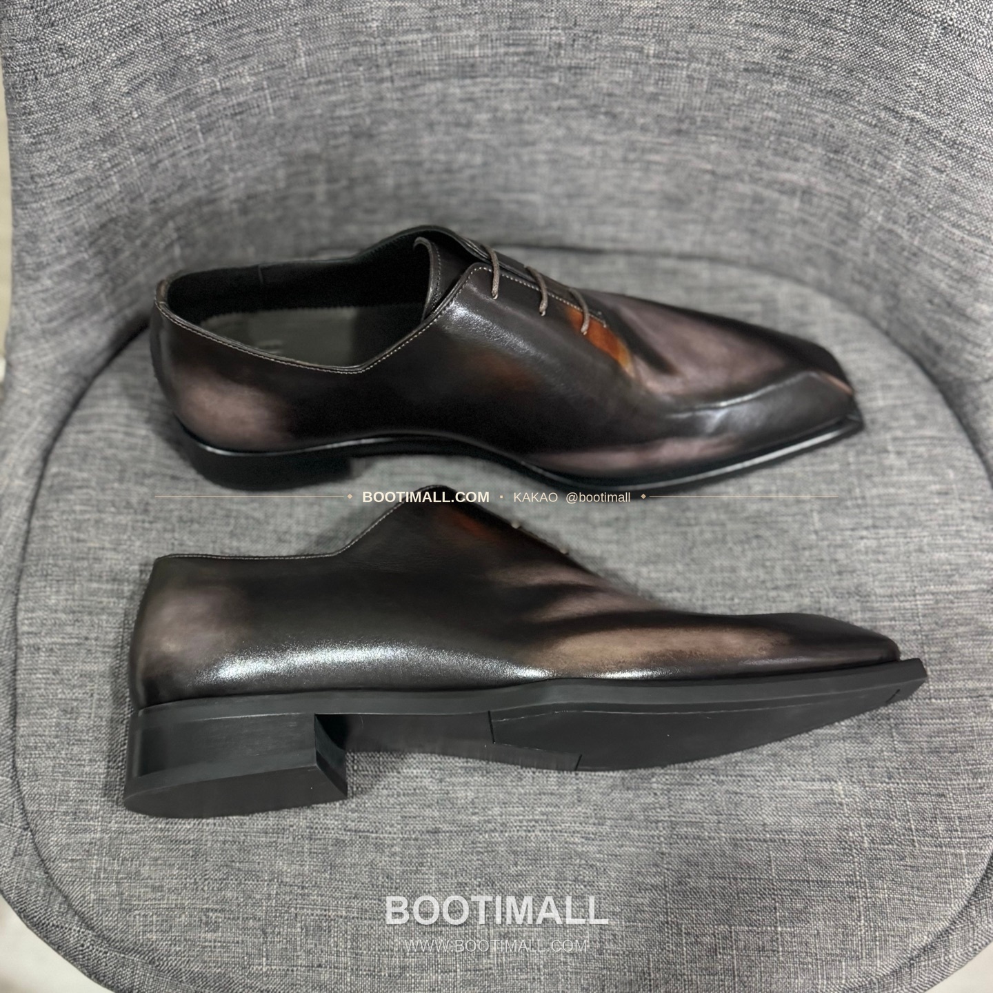 벨루티 송아지가죽 수공염색 굿이어 남성 정장화 Berluti Calfskin Hand Patina Goodyear Men's Dress Shoes 7