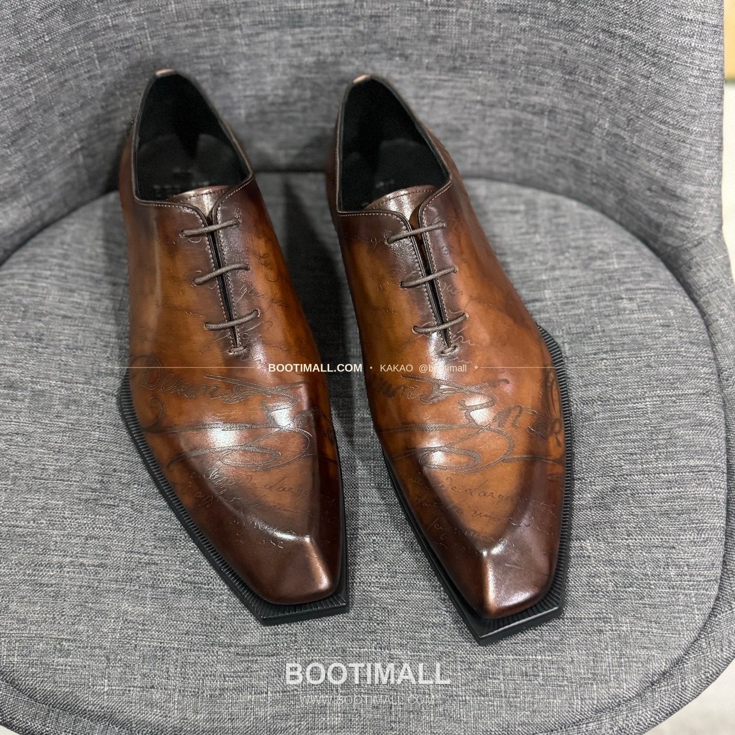 벨루티 송아지가죽 수공염색 굿이어 남성 정장화 Berluti Calfskin Hand Patina Goodyear Men's Dress Shoes 1