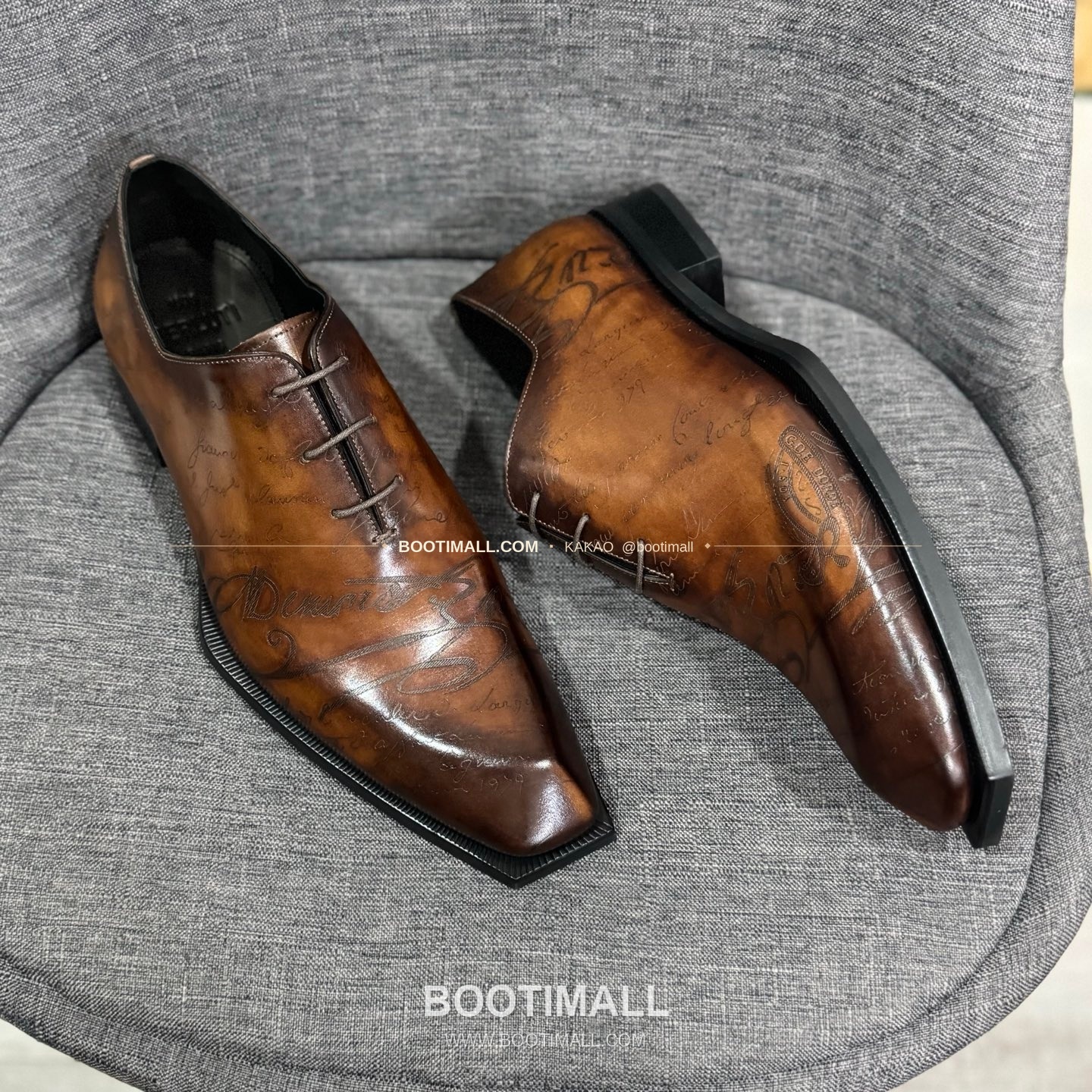 벨루티 송아지가죽 수공염색 굿이어 남성 정장화 Berluti Calfskin Hand Patina Goodyear Men's Dress Shoes 4