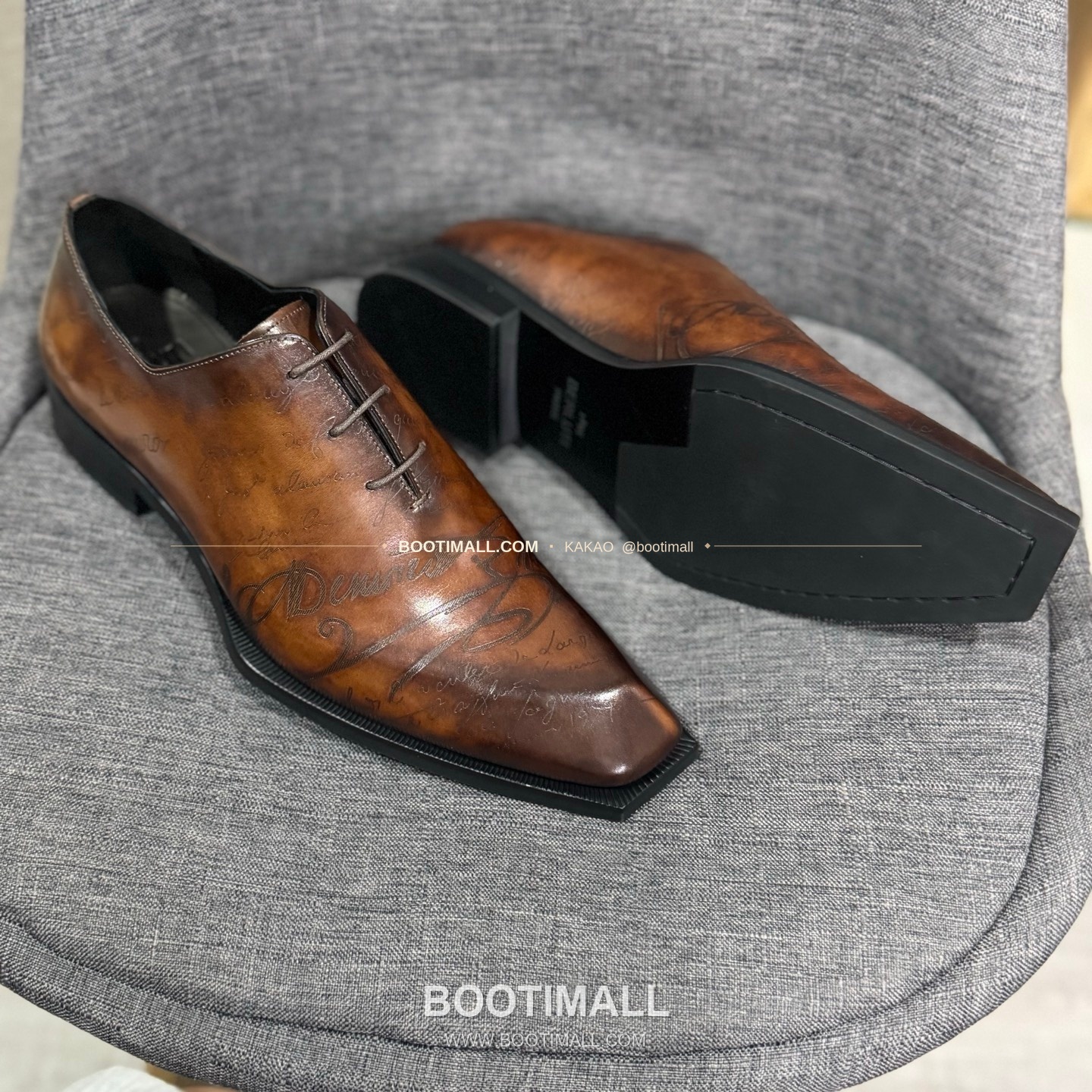 벨루티 송아지가죽 수공염색 굿이어 남성 정장화 Berluti Calfskin Hand Patina Goodyear Men's Dress Shoes 5