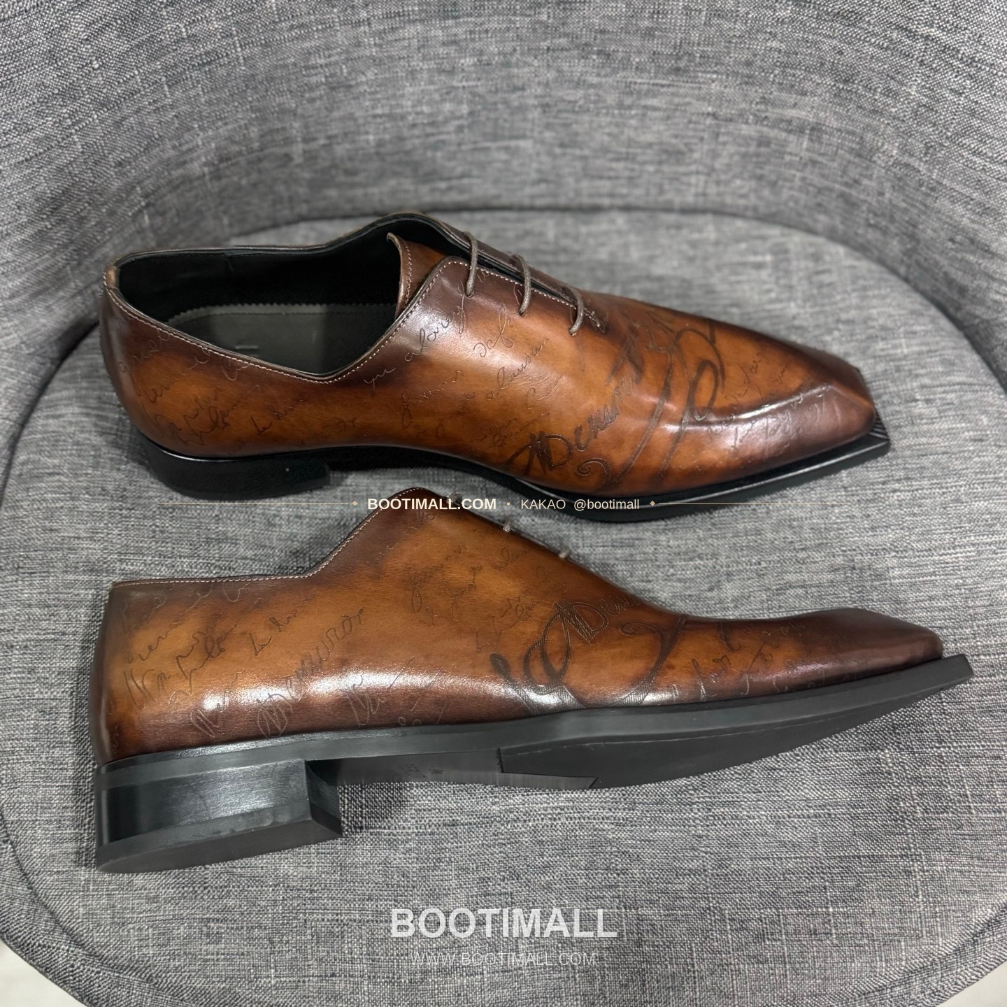 벨루티 송아지가죽 수공염색 굿이어 남성 정장화 Berluti Calfskin Hand Patina Goodyear Men's Dress Shoes 9
