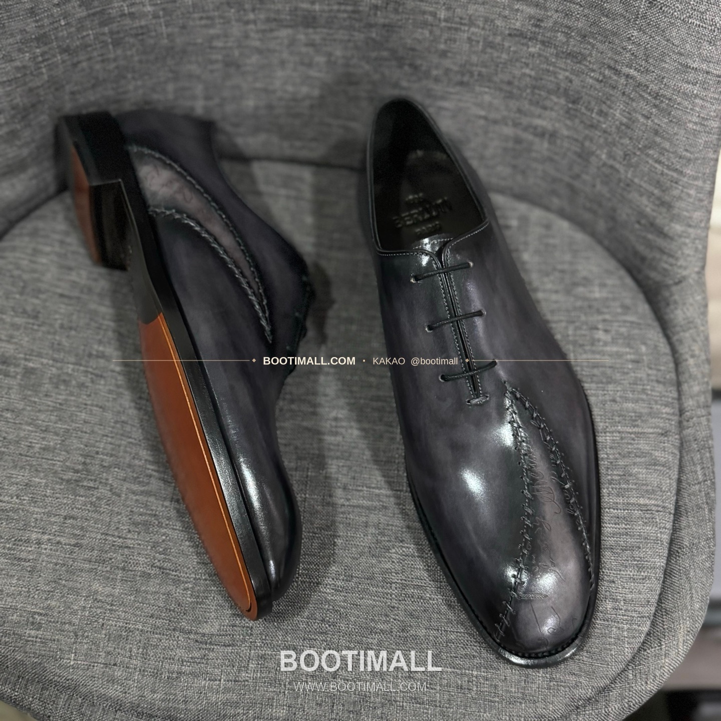 벨루티 송아지가죽 수공염색 굿이어 남성 정장화 Berluti Calfskin Hand Patina Goodyear Men's Dress Shoes 6