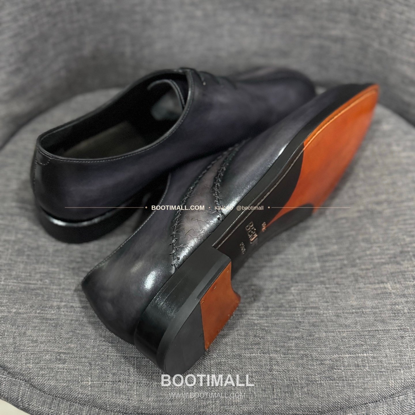 벨루티 송아지가죽 수공염색 굿이어 남성 정장화 Berluti Calfskin Hand Patina Goodyear Men's Dress Shoes 9