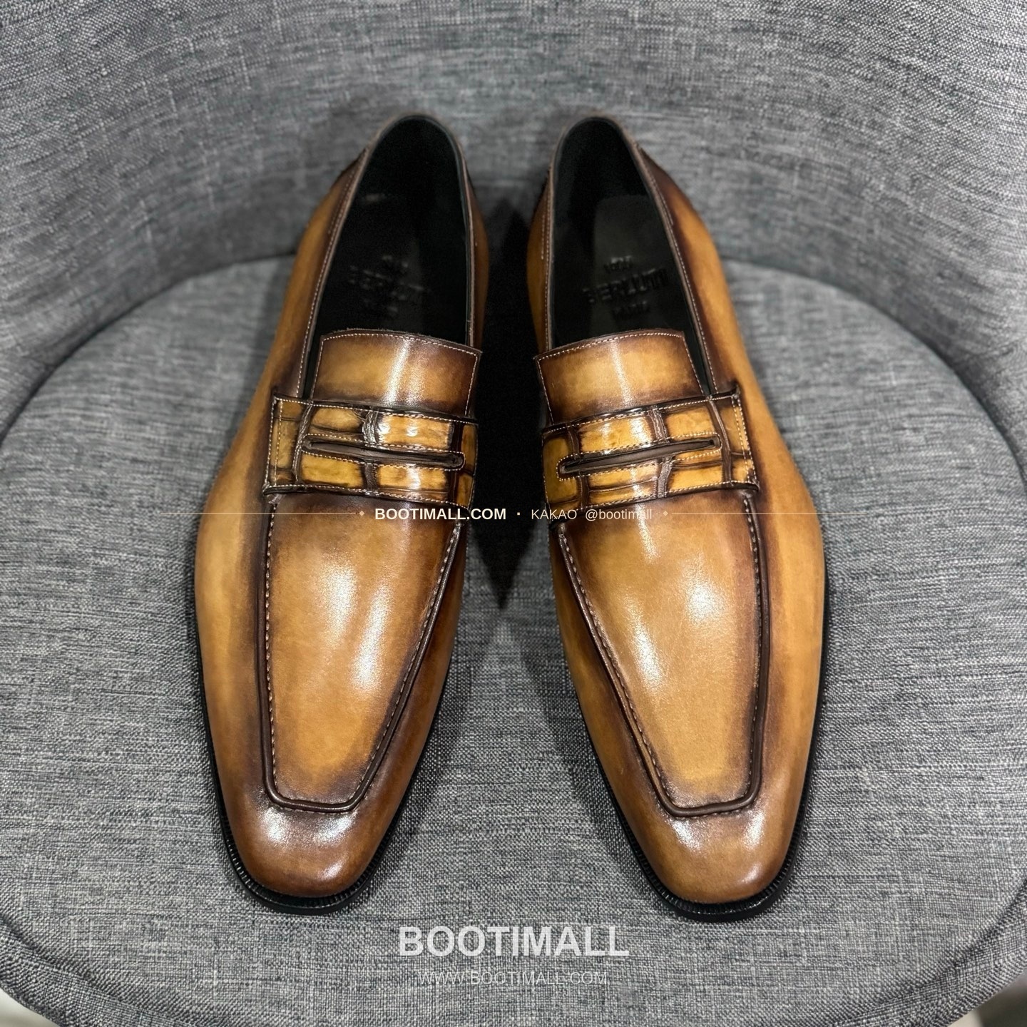 벨루티 송아지가죽 수공염색 굿이어 남성 정장화 Berluti Calfskin Hand Patina Goodyear Men's Dress Shoes 1