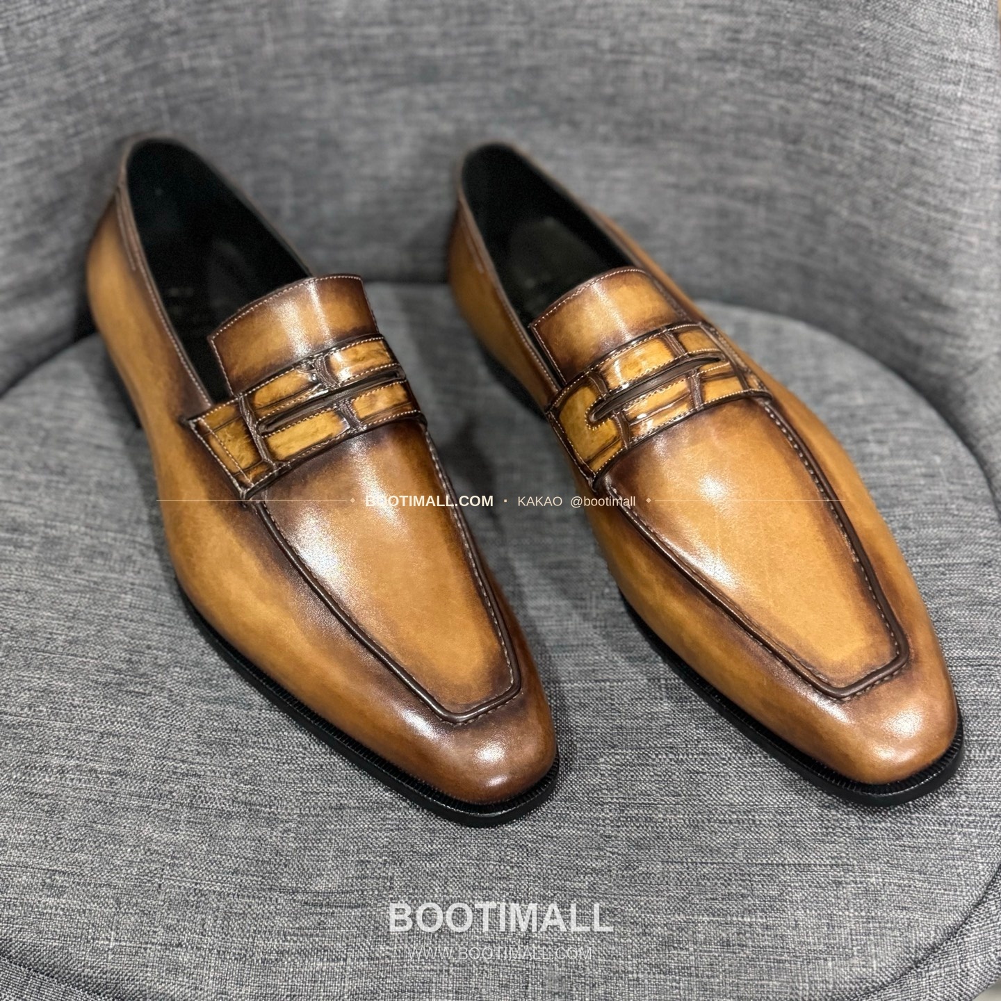 벨루티 송아지가죽 수공염색 굿이어 남성 정장화 Berluti Calfskin Hand Patina Goodyear Men's Dress Shoes 3