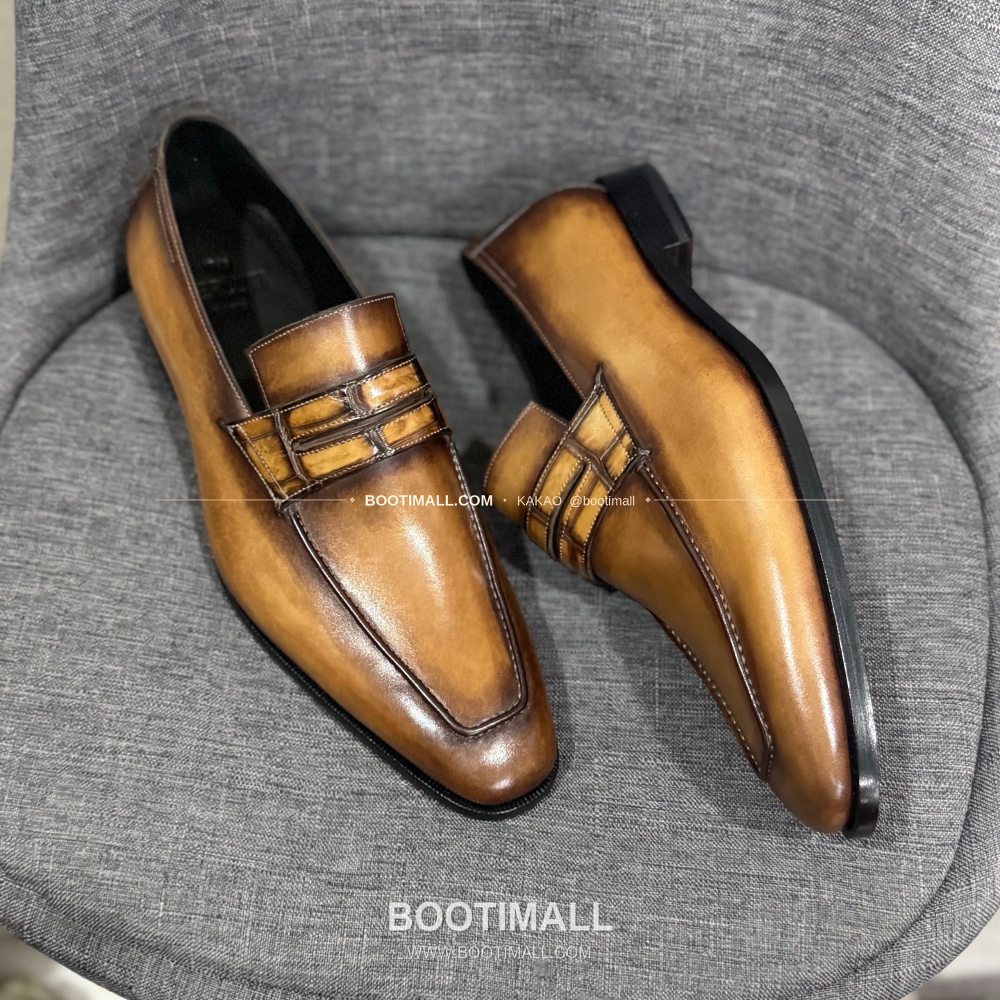 벨루티 송아지가죽 수공염색 굿이어 남성 정장화 Berluti Calfskin Hand Patina Goodyear Men's Dress Shoes 4