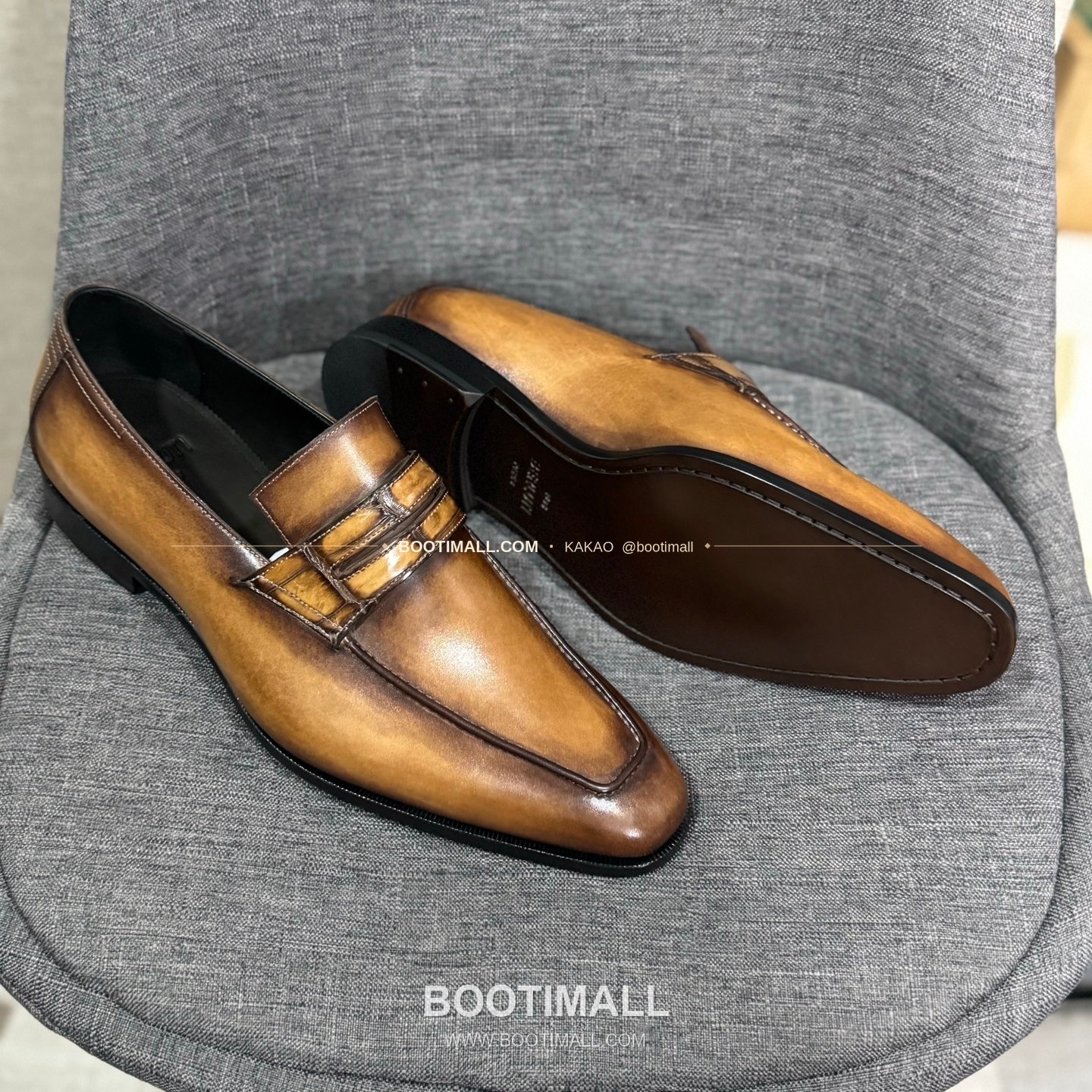 벨루티 송아지가죽 수공염색 굿이어 남성 정장화 Berluti Calfskin Hand Patina Goodyear Men's Dress Shoes 5