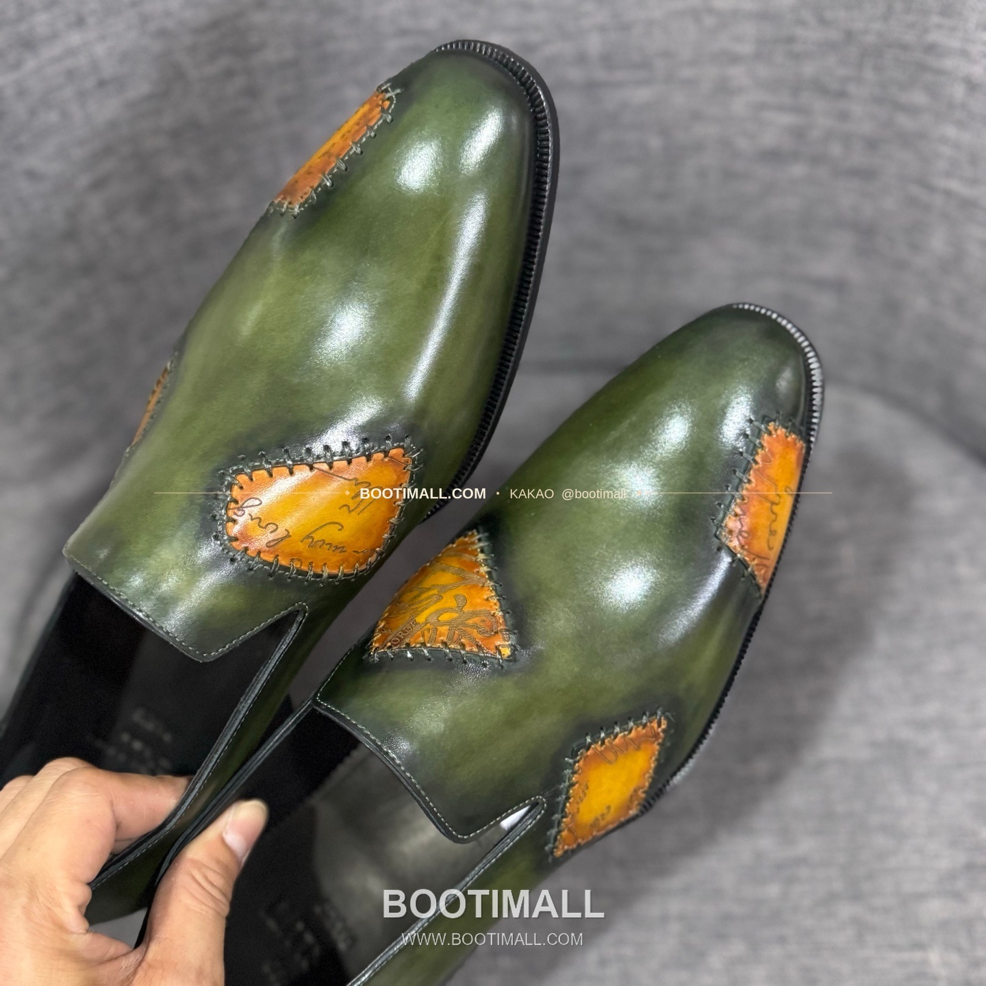 벨루티 송아지가죽 수공염색 굿이어 남성 정장화 Berluti Calfskin Hand Patina Goodyear Men's Dress Shoes 9