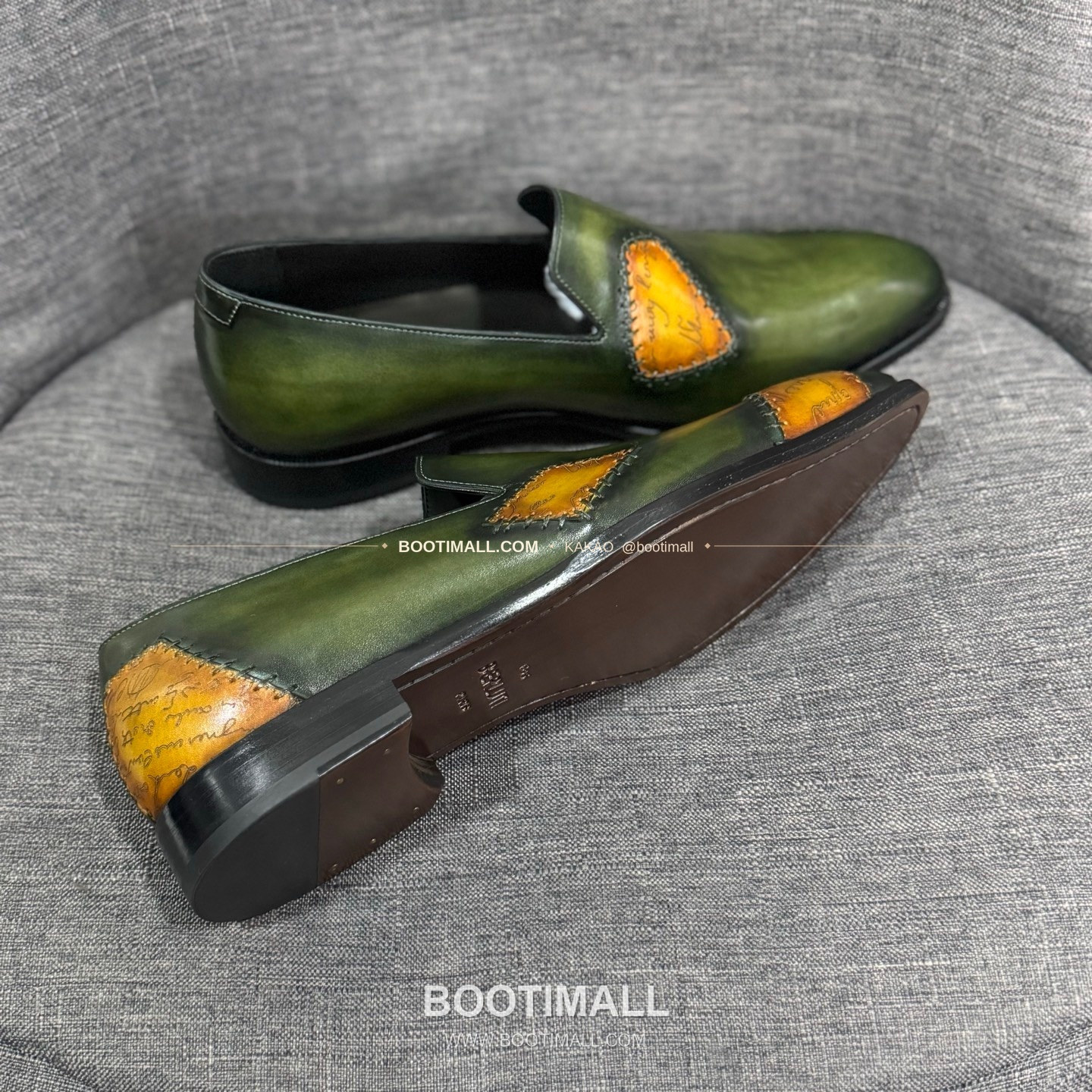 벨루티 송아지가죽 수공염색 굿이어 남성 정장화 Berluti Calfskin Hand Patina Goodyear Men's Dress Shoes 10
