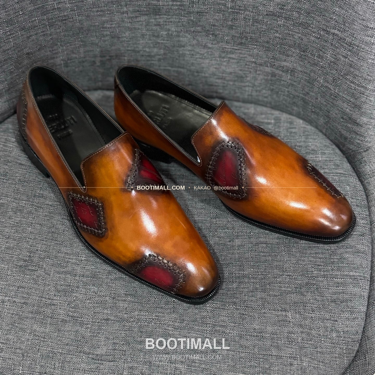 벨루티 송아지가죽 수공염색 굿이어 남성 정장화 Berluti Calfskin Hand Patina Goodyear Men's Dress Shoes 1