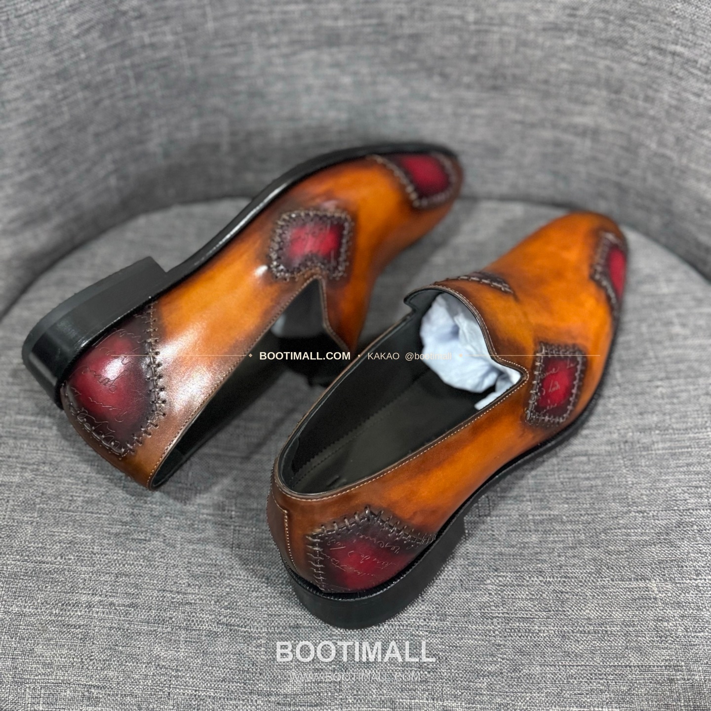 벨루티 송아지가죽 수공염색 굿이어 남성 정장화 Berluti Calfskin Hand Patina Goodyear Men's Dress Shoes 7