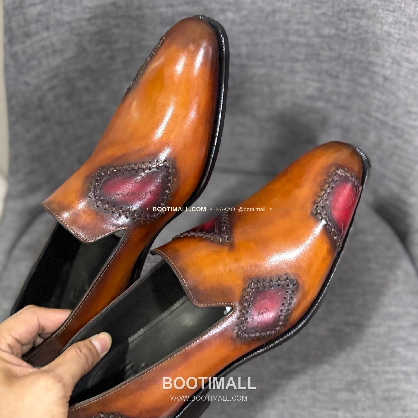 벨루티 송아지가죽 수공염색 굿이어 남성 정장화 Berluti Calfskin Hand Patina Goodyear Men's Dress Shoes 8