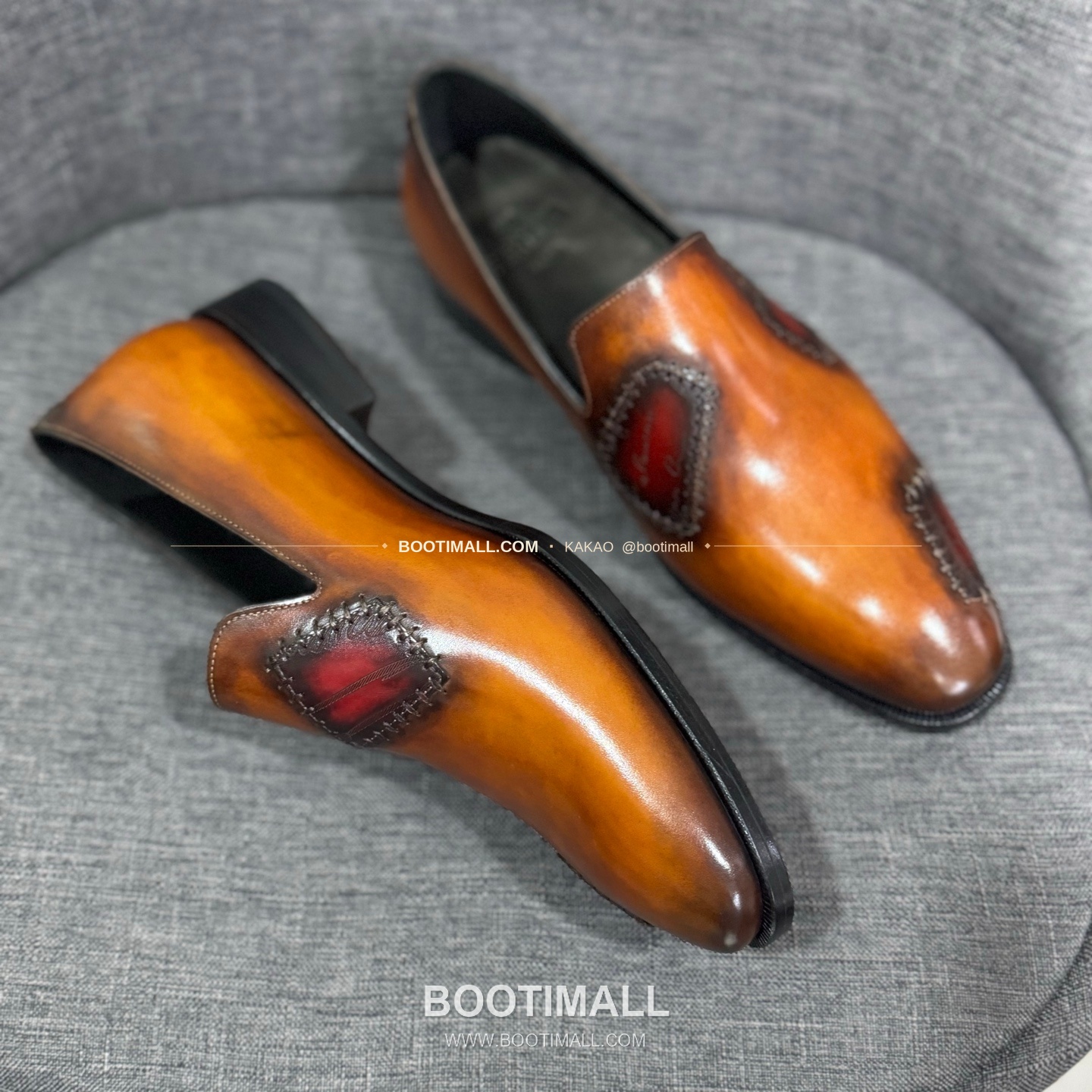 벨루티 송아지가죽 수공염색 굿이어 남성 정장화 Berluti Calfskin Hand Patina Goodyear Men's Dress Shoes 9