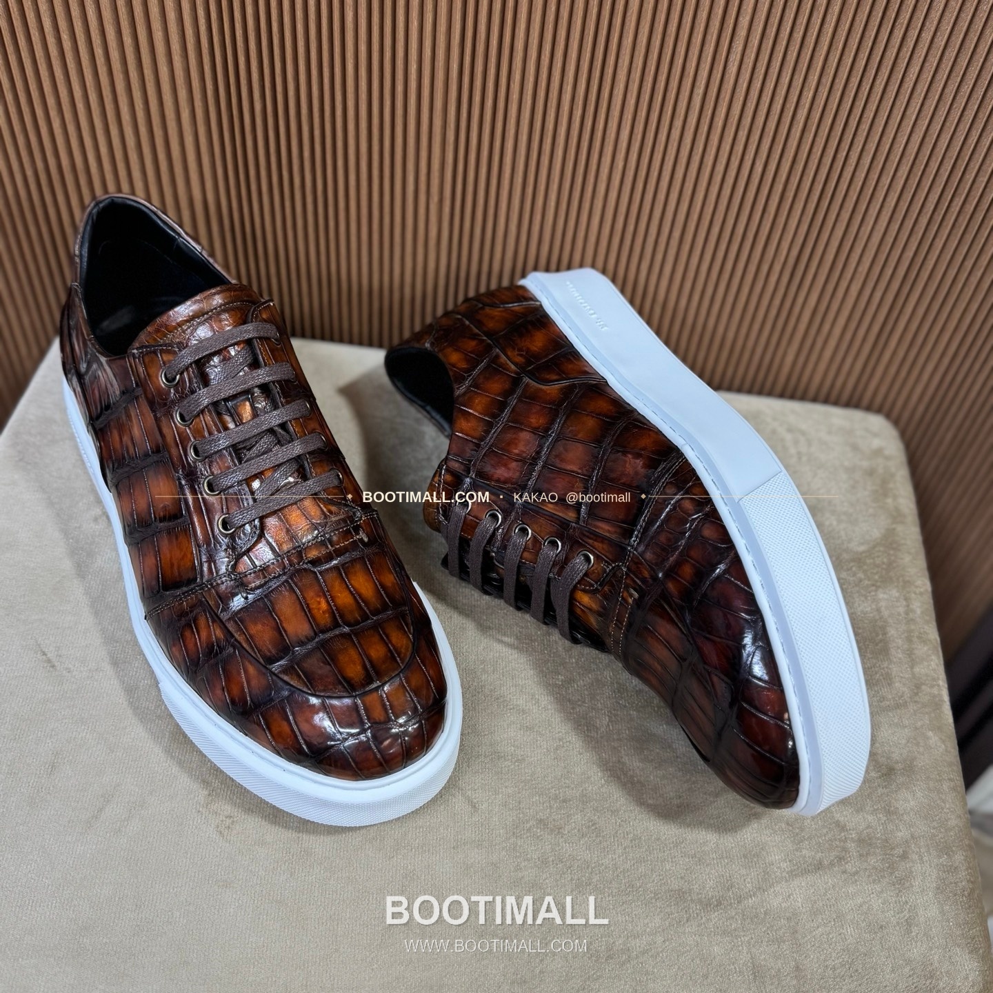 벨루티 스웨이드 악어가죽 수공 로퍼 남성 정장화 Berluti Suede Crocodile Leather Handmade Loafers 3