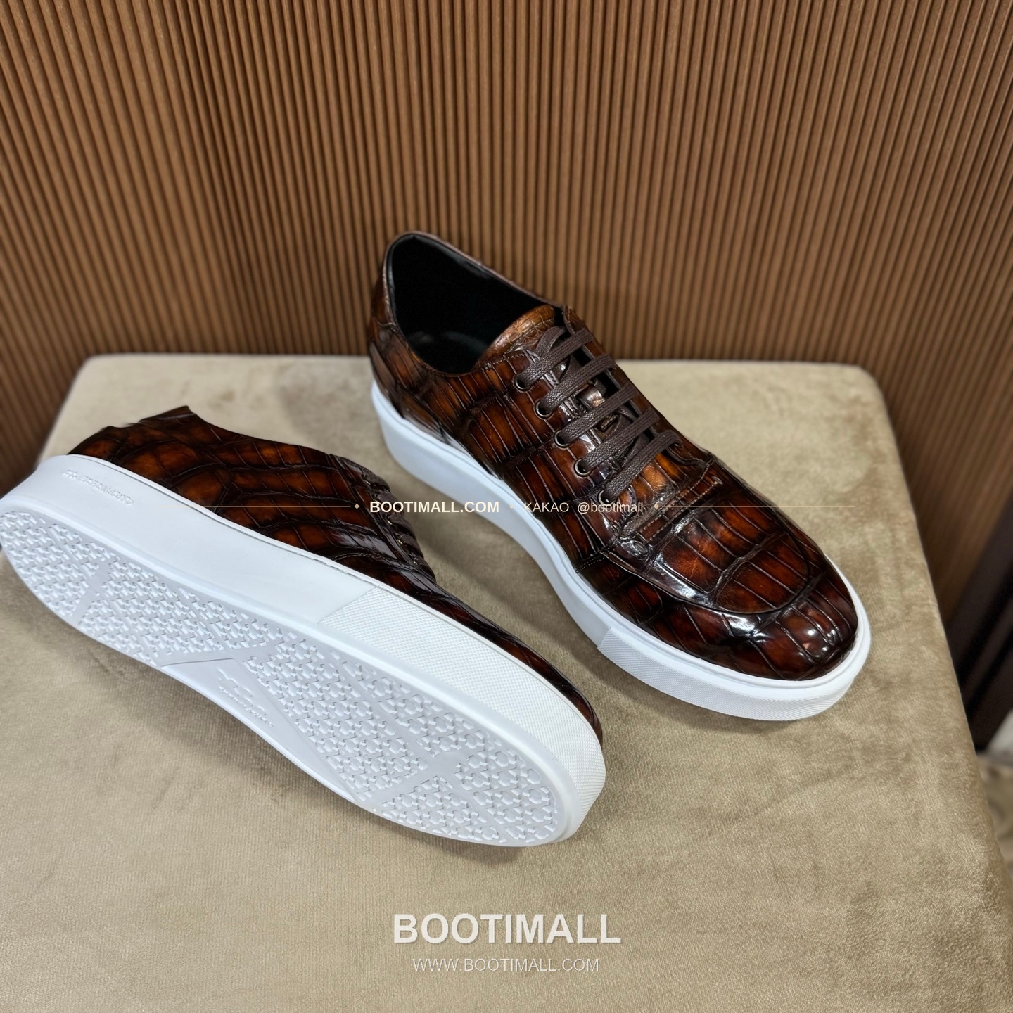 벨루티 스웨이드 악어가죽 수공 로퍼 남성 정장화 Berluti Suede Crocodile Leather Handmade Loafers 5