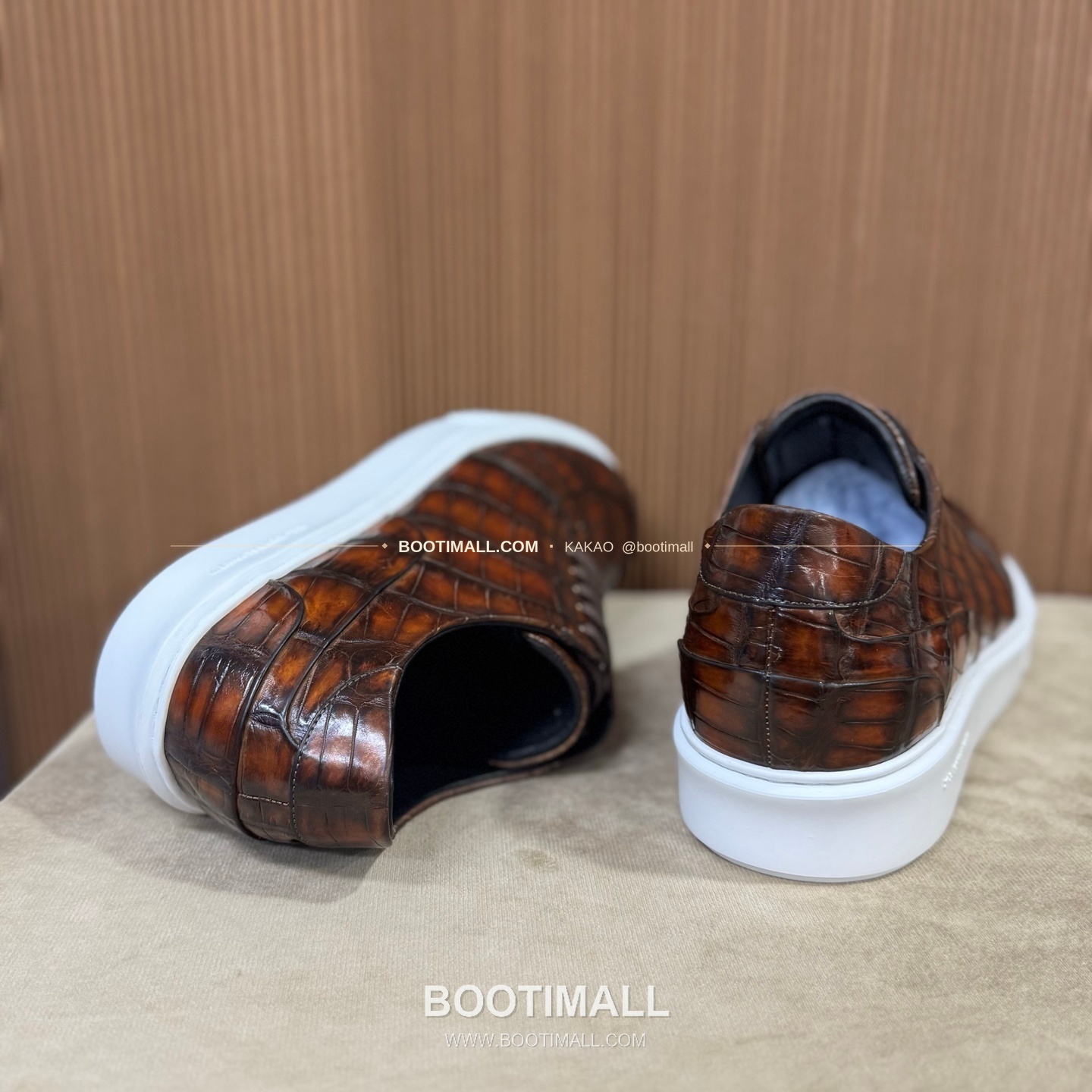 벨루티 스웨이드 악어가죽 수공 로퍼 남성 정장화 Berluti Suede Crocodile Leather Handmade Loafers 7