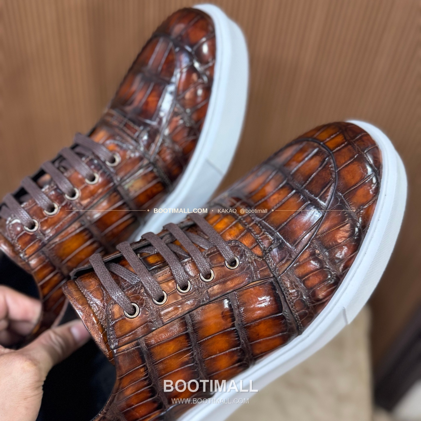 벨루티 스웨이드 악어가죽 수공 로퍼 남성 정장화 Berluti Suede Crocodile Leather Handmade Loafers 8
