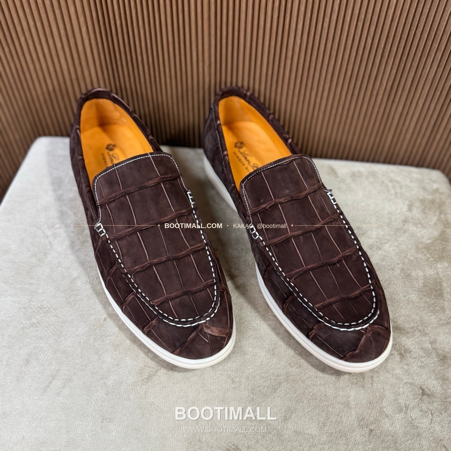 벨루티 악어가죽 스웨이드 수공 로퍼 남성 정장화 Berluti Crocodile Suede Handmade Loafers 1