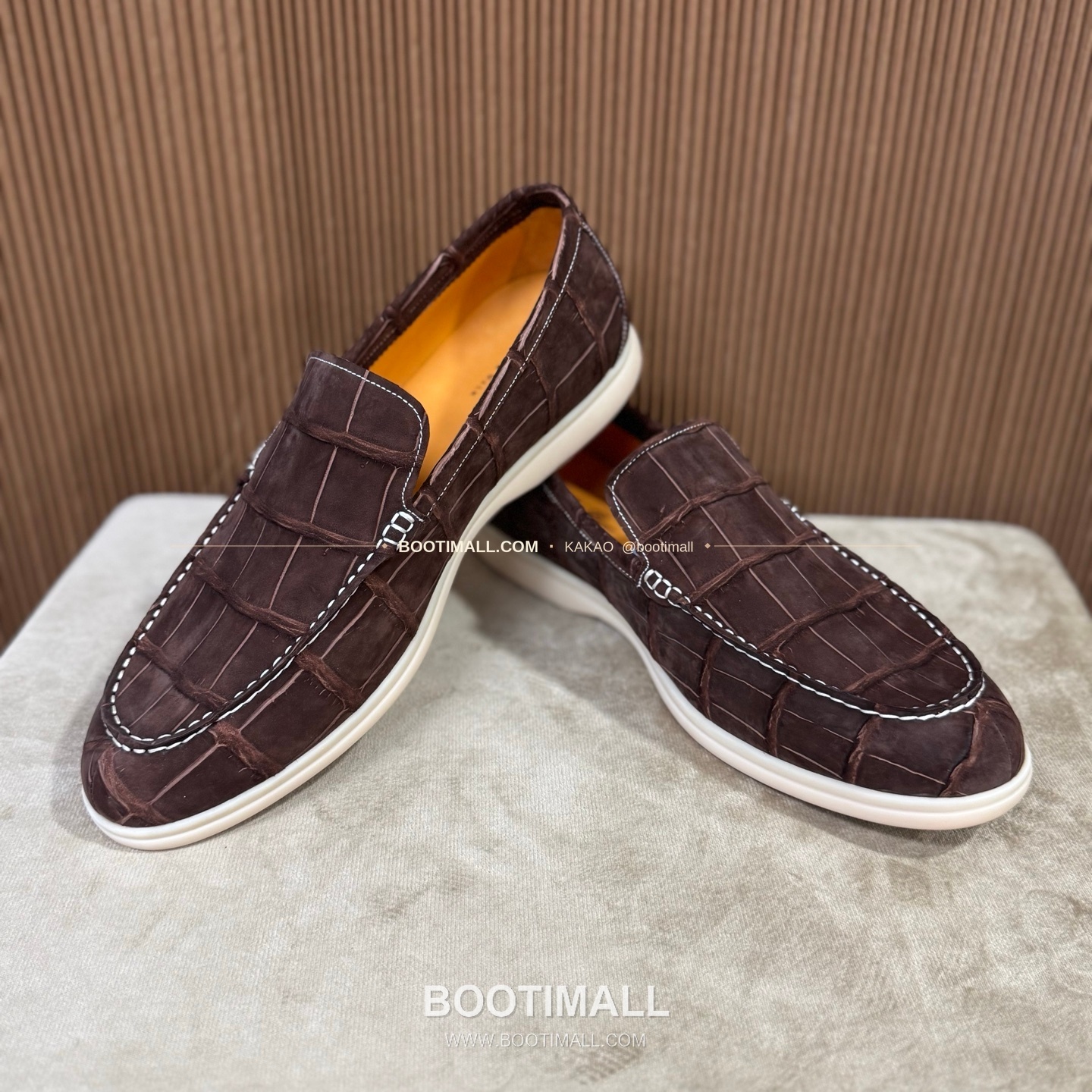 벨루티 악어가죽 스웨이드 수공 로퍼 남성 정장화 Berluti Crocodile Suede Handmade Loafers 7