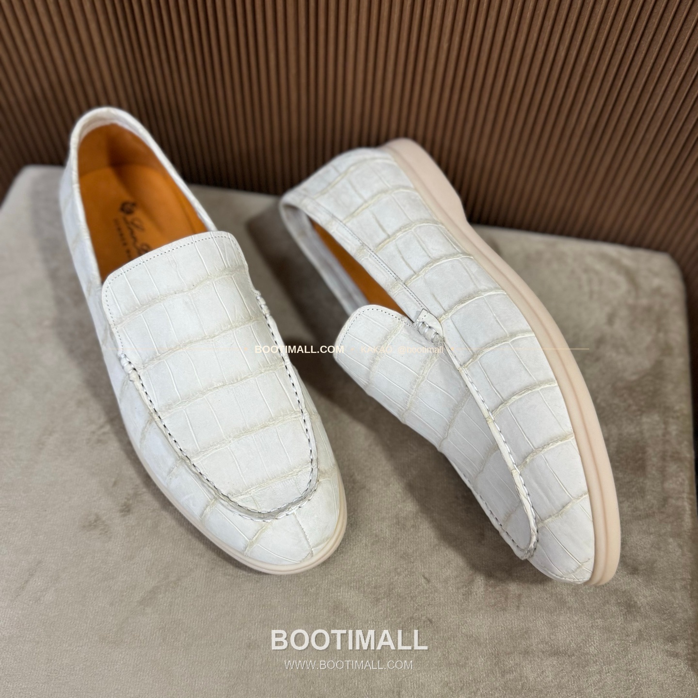 벨루티 악어가죽 스웨이드 수공 로퍼 남성 정장화 Berluti Crocodile Suede Handmade Loafers 4