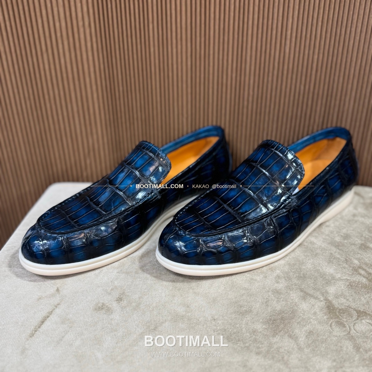 벨루티 악어가죽 수공 남성 로퍼 Berluti Crocodile Suede Handmade Men's Loafers 3