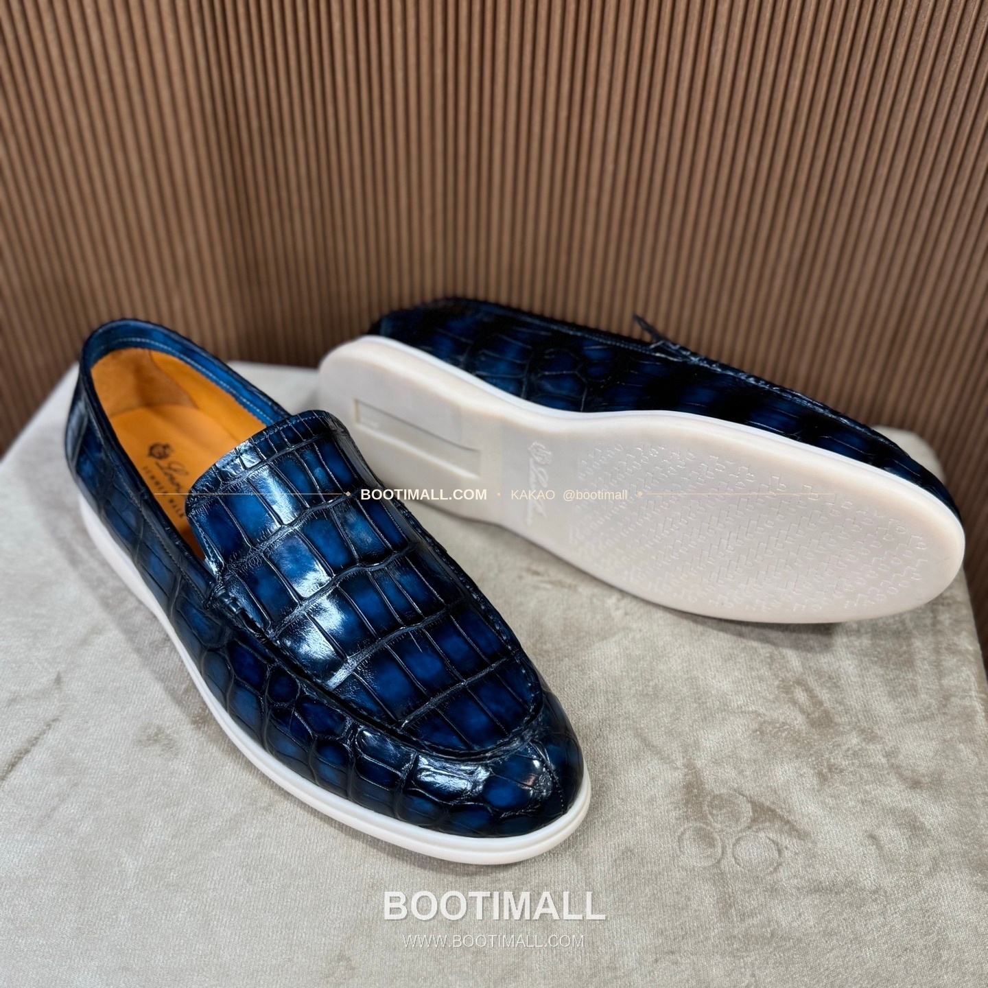 벨루티 악어가죽 수공 남성 로퍼 Berluti Crocodile Suede Handmade Men's Loafers 5