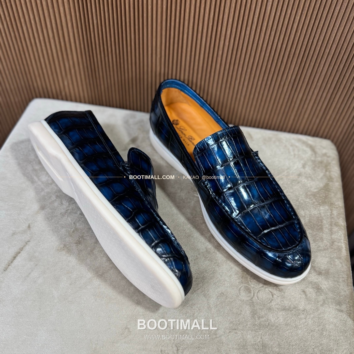 벨루티 악어가죽 수공 남성 로퍼 Berluti Crocodile Suede Handmade Men's Loafers 6