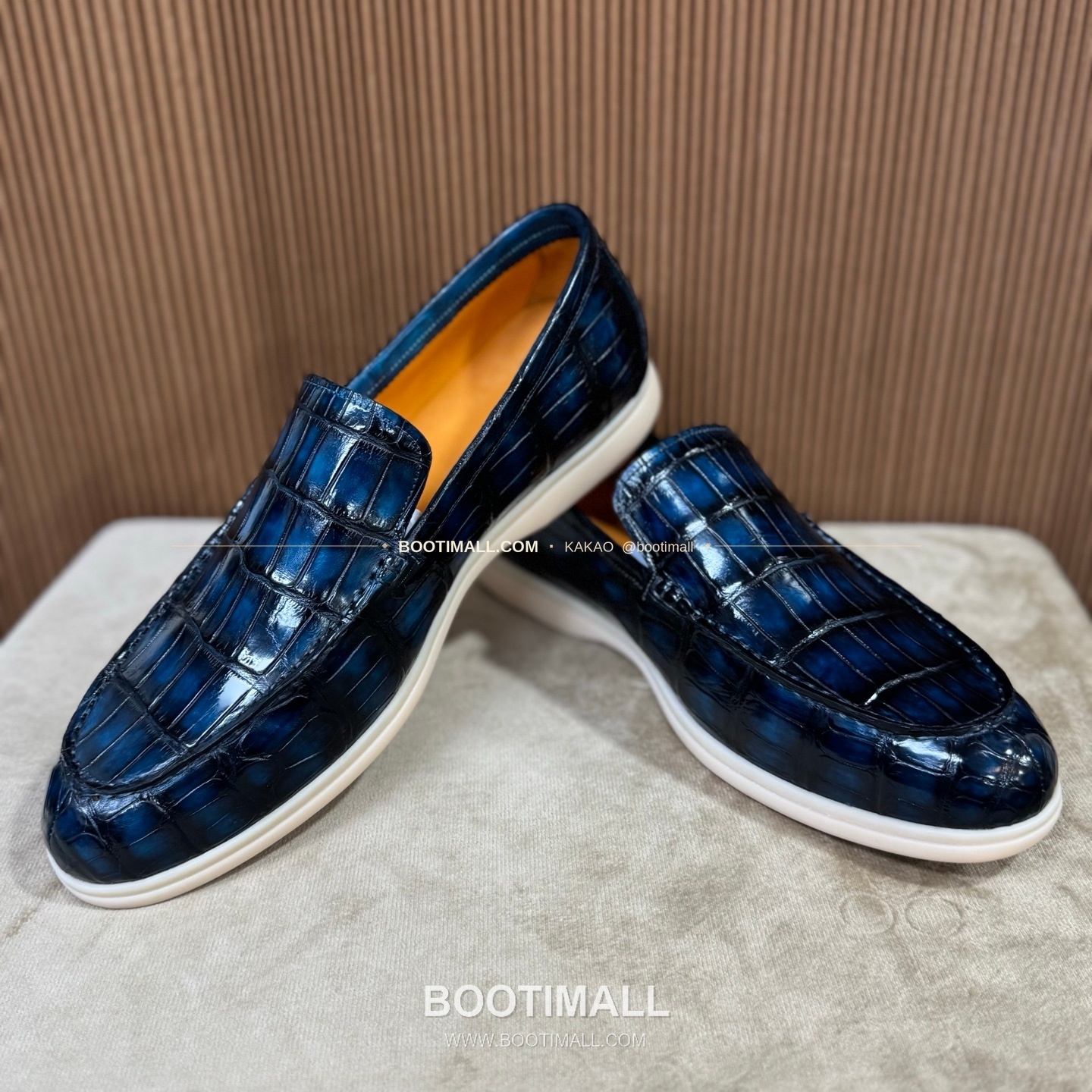벨루티 악어가죽 수공 남성 로퍼 Berluti Crocodile Suede Handmade Men's Loafers 7