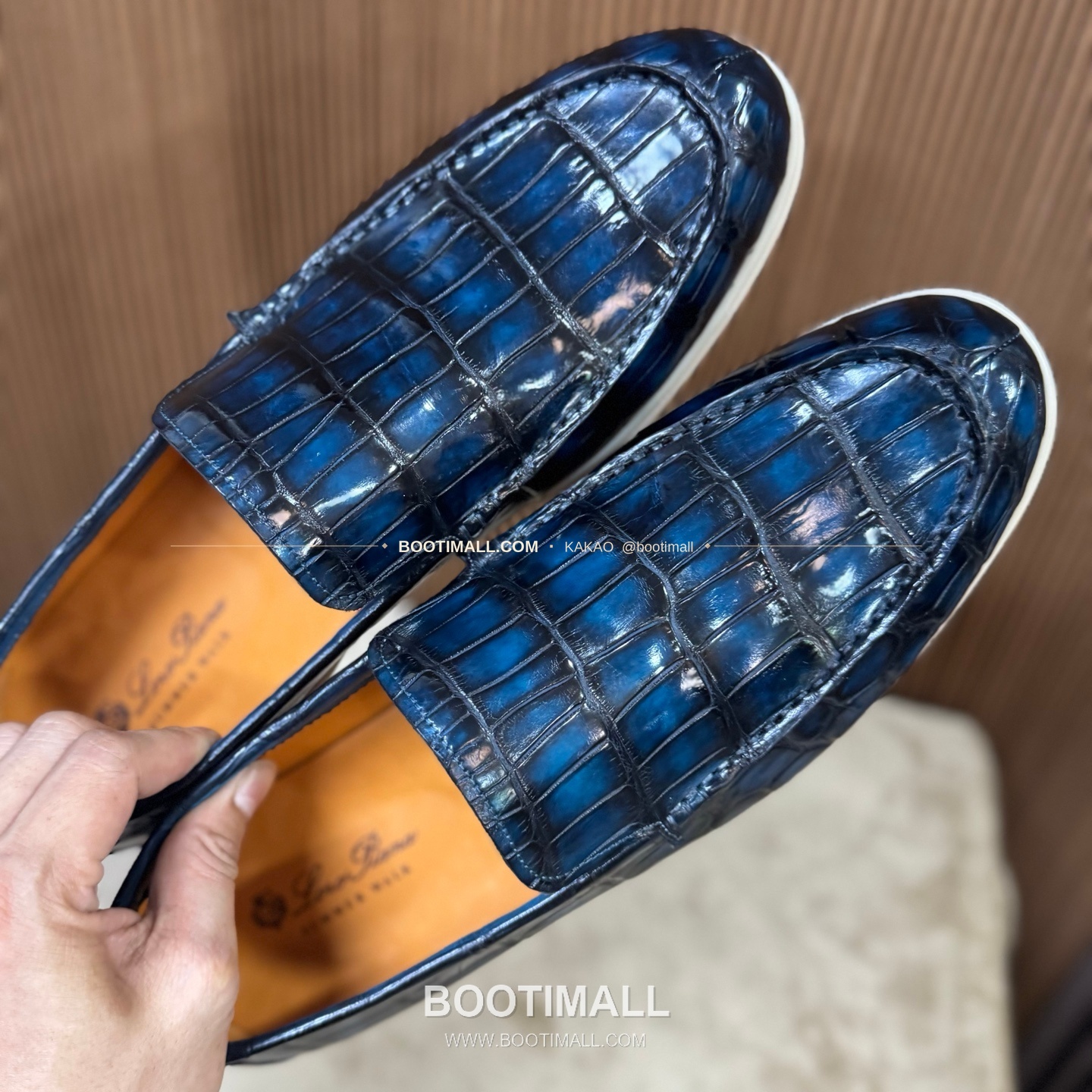 벨루티 악어가죽 수공 남성 로퍼 Berluti Crocodile Suede Handmade Men's Loafers 8