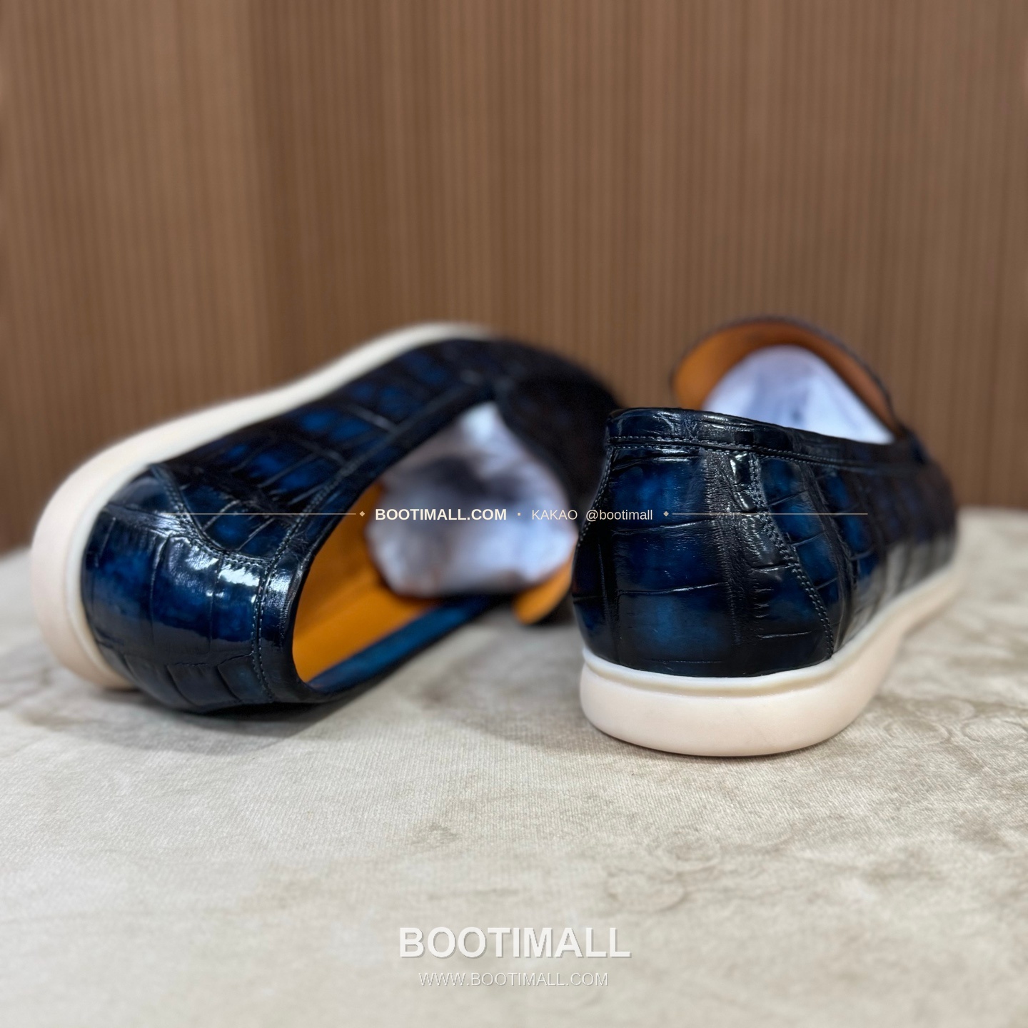 벨루티 악어가죽 수공 남성 로퍼 Berluti Crocodile Suede Handmade Men's Loafers 9