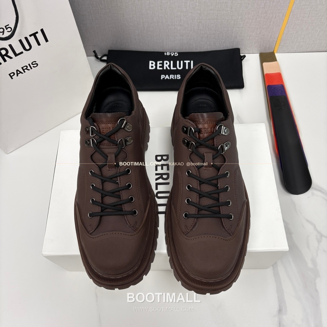 벨루티 베네치아 가죽 브루니코 볼드솔 더비 슈즈 Berluti Venezia Leather Brunico Chunky Sole Derby Shoes 1