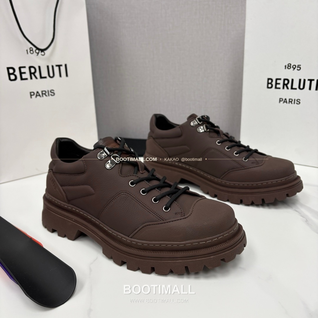 벨루티 베네치아 가죽 브루니코 볼드솔 더비 슈즈 Berluti Venezia Leather Brunico Chunky Sole Derby Shoes 2