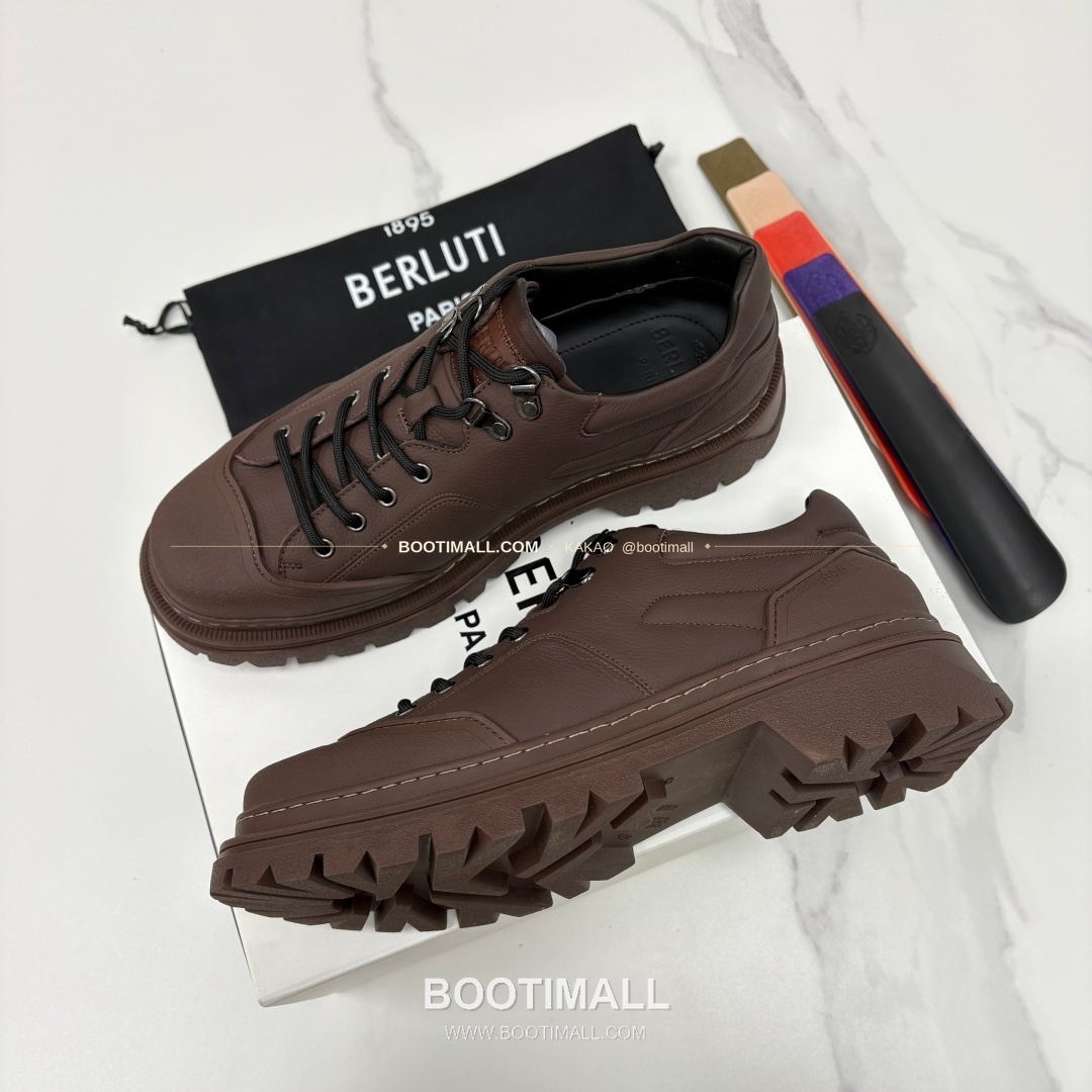 벨루티 베네치아 가죽 브루니코 볼드솔 더비 슈즈 Berluti Venezia Leather Brunico Chunky Sole Derby Shoes 3