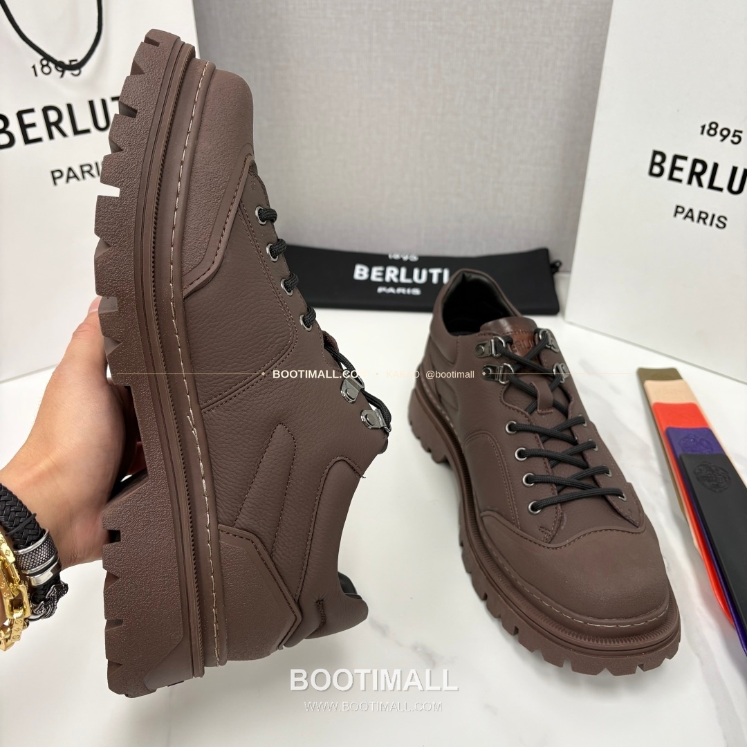 벨루티 베네치아 가죽 브루니코 볼드솔 더비 슈즈 Berluti Venezia Leather Brunico Chunky Sole Derby Shoes 6