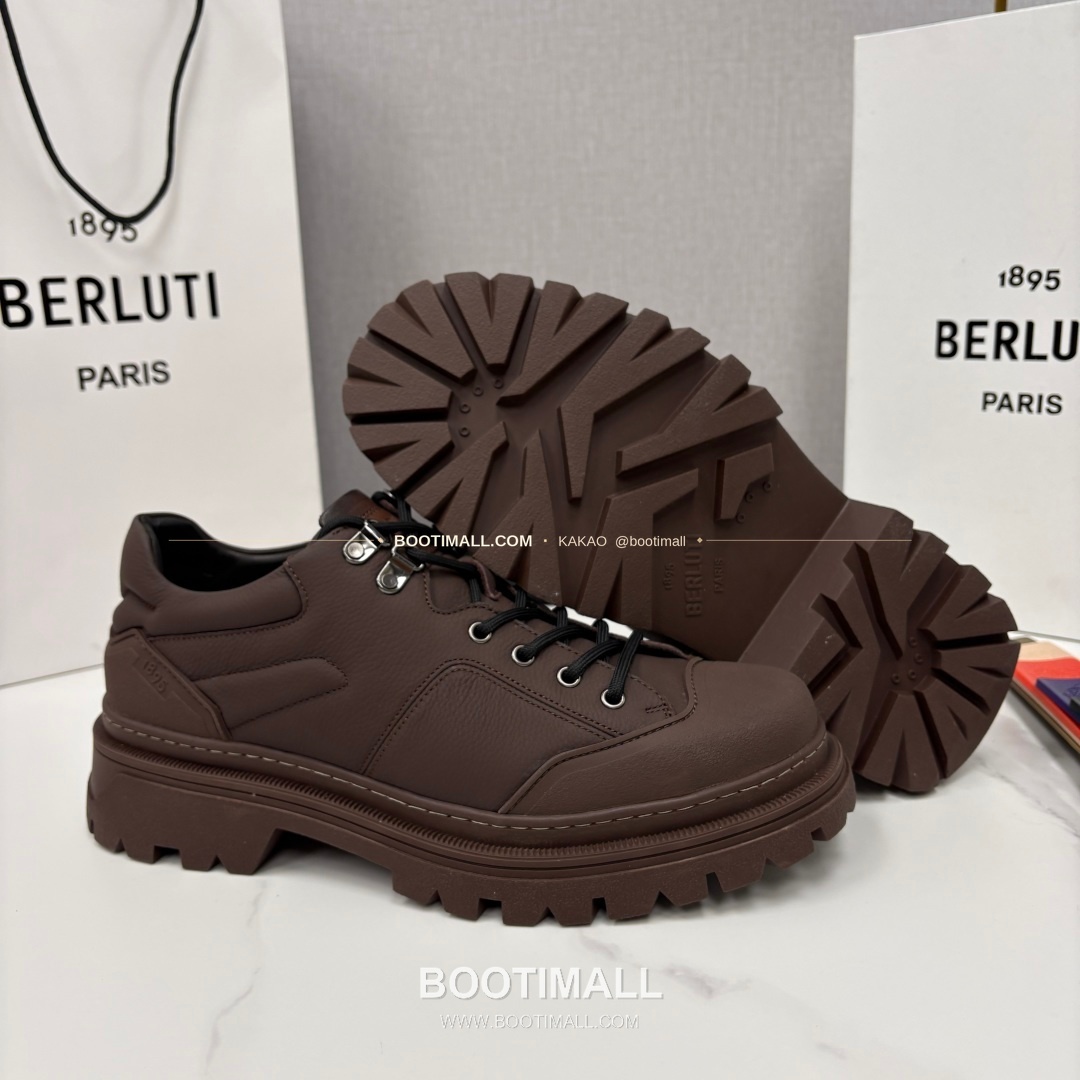 벨루티 베네치아 가죽 브루니코 볼드솔 더비 슈즈 Berluti Venezia Leather Brunico Chunky Sole Derby Shoes 9