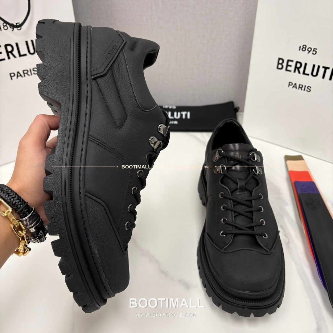 벨루티 베네치아 가죽 브루니코 볼드솔 더비 슈즈 Berluti Venezia Leather Brunico Chunky Sole Derby Shoes 4