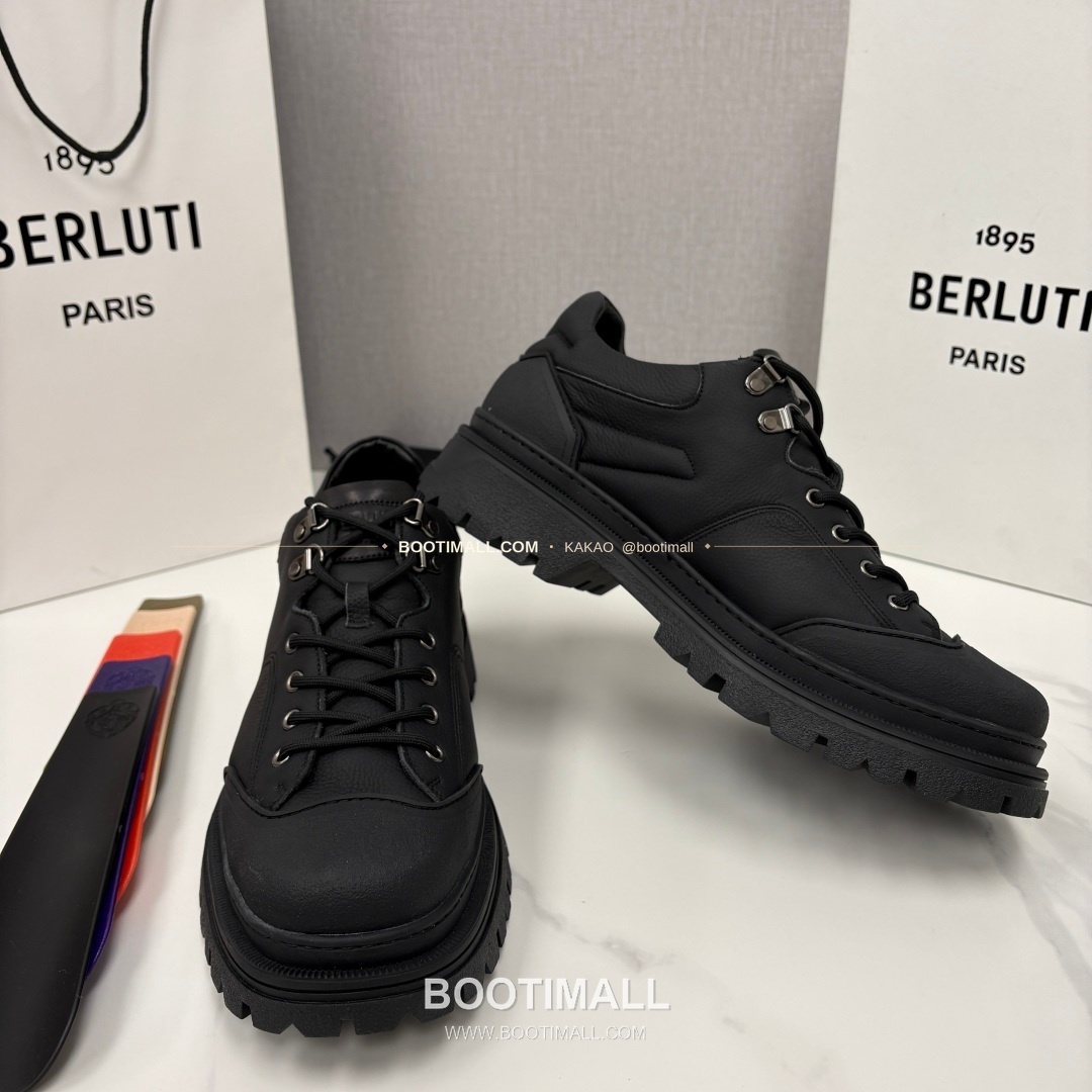 벨루티 베네치아 가죽 브루니코 볼드솔 더비 슈즈 Berluti Venezia Leather Brunico Chunky Sole Derby Shoes 7