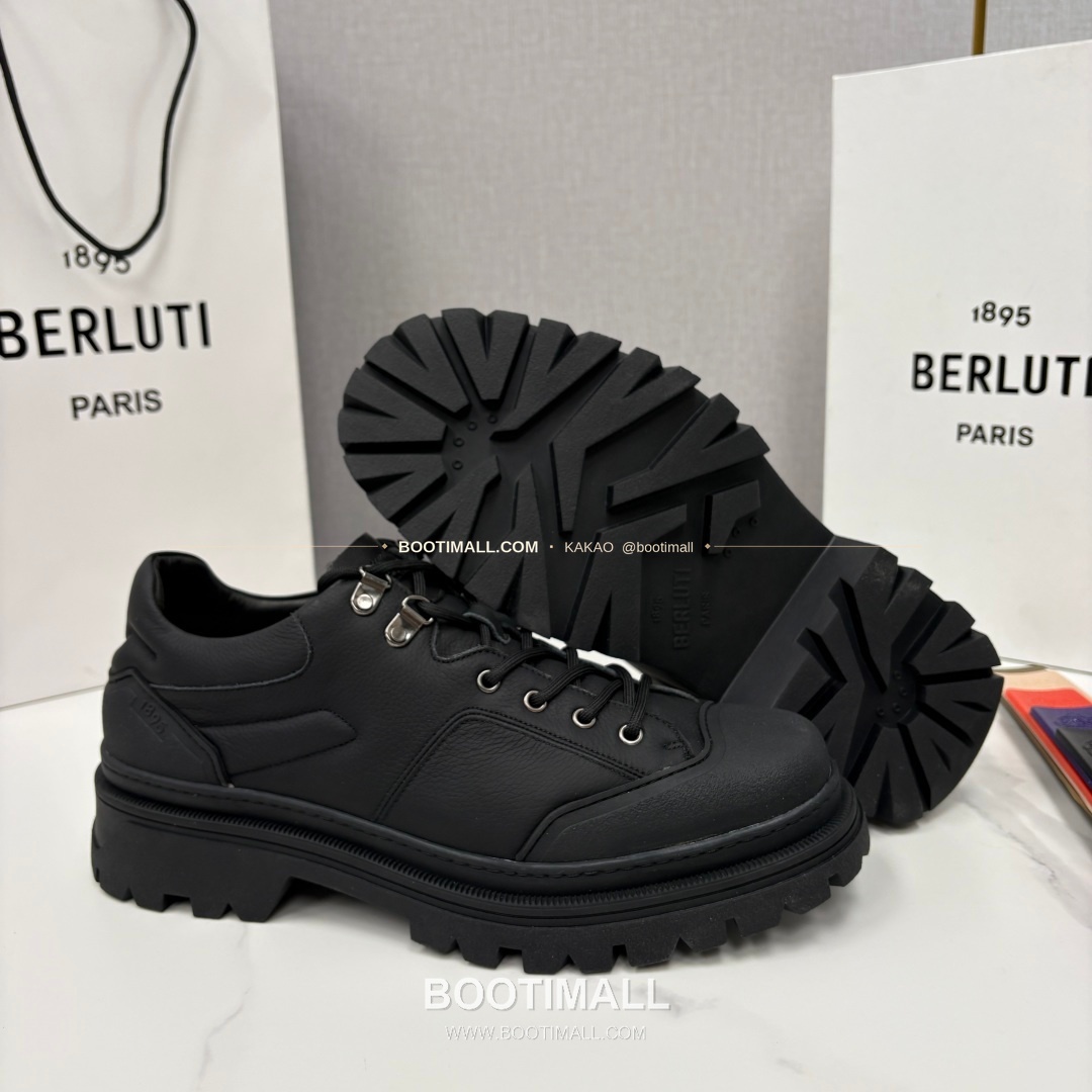 벨루티 베네치아 가죽 브루니코 볼드솔 더비 슈즈 Berluti Venezia Leather Brunico Chunky Sole Derby Shoes 9