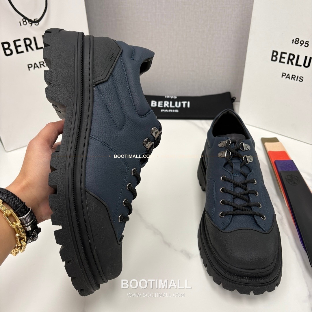 벨루티 베네치아 가죽 브루니코 볼드솔 더비 슈즈 Berluti Venezia Leather Brunico Chunky Sole Derby Shoes 4