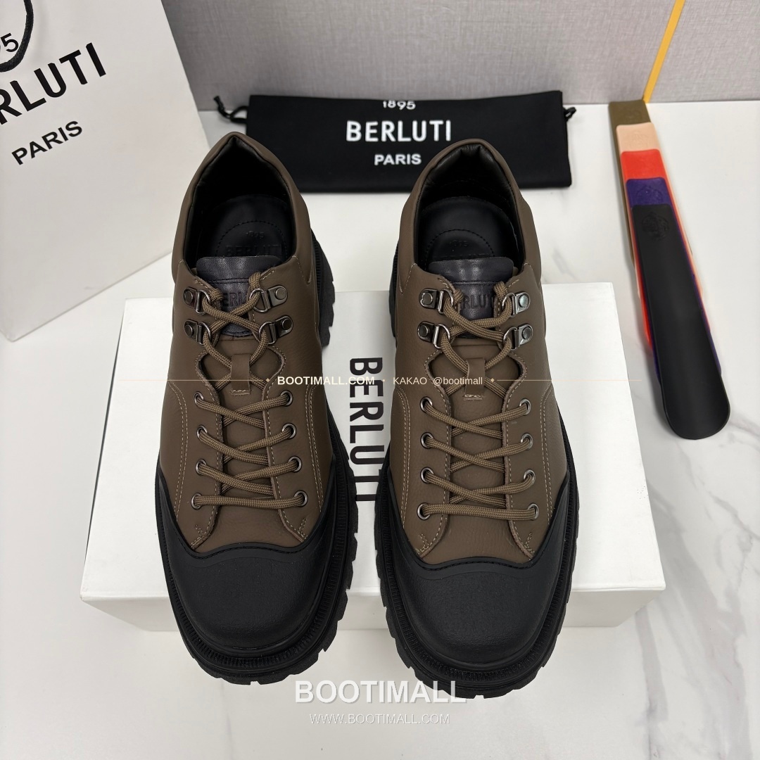 벨루티 베네치아 가죽 브루니코 볼드솔 더비 슈즈 Berluti Venezia Leather Brunico Chunky Sole Derby Shoes 1