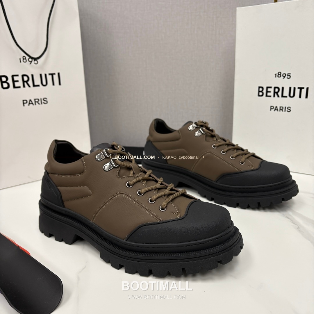 벨루티 베네치아 가죽 브루니코 볼드솔 더비 슈즈 Berluti Venezia Leather Brunico Chunky Sole Derby Shoes 2