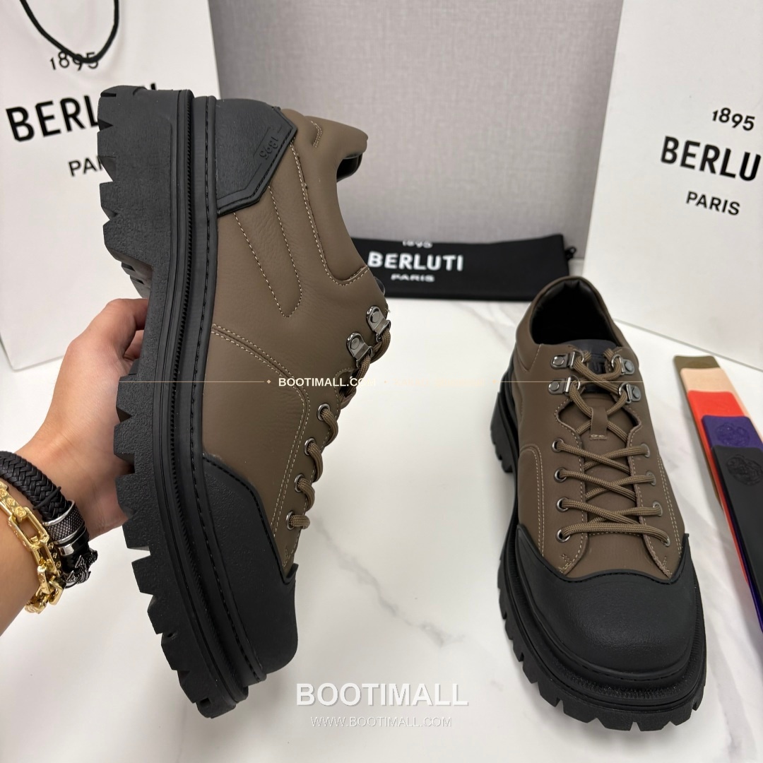 벨루티 베네치아 가죽 브루니코 볼드솔 더비 슈즈 Berluti Venezia Leather Brunico Chunky Sole Derby Shoes 4