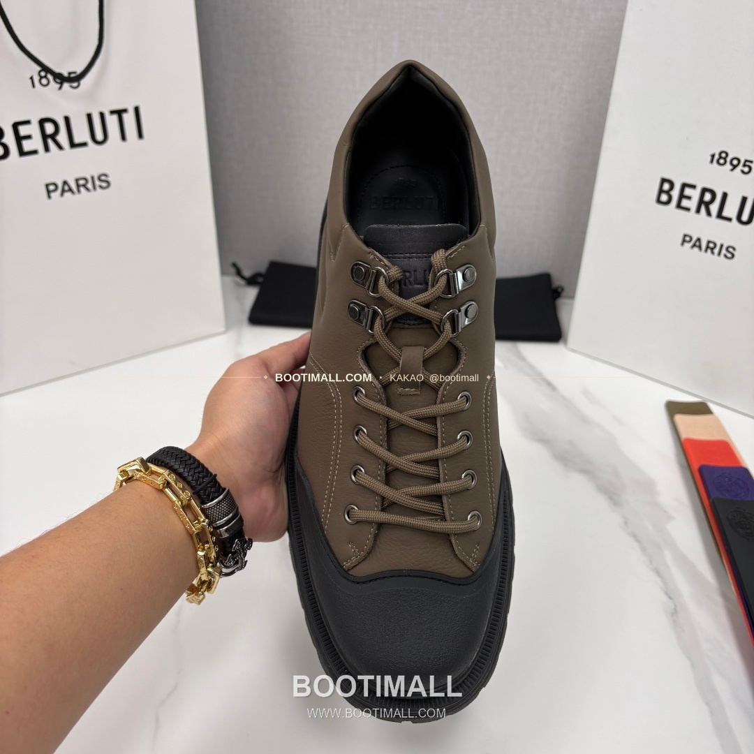 벨루티 베네치아 가죽 브루니코 볼드솔 더비 슈즈 Berluti Venezia Leather Brunico Chunky Sole Derby Shoes 5