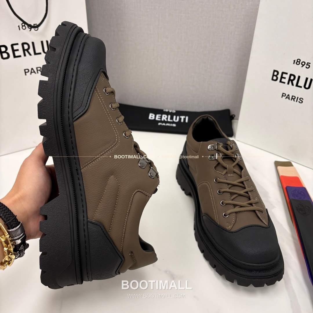 벨루티 베네치아 가죽 브루니코 볼드솔 더비 슈즈 Berluti Venezia Leather Brunico Chunky Sole Derby Shoes 6