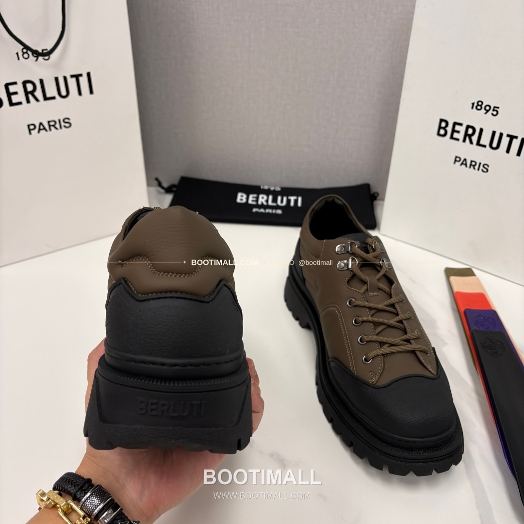 벨루티 베네치아 가죽 브루니코 볼드솔 더비 슈즈 Berluti Venezia Leather Brunico Chunky Sole Derby Shoes 8