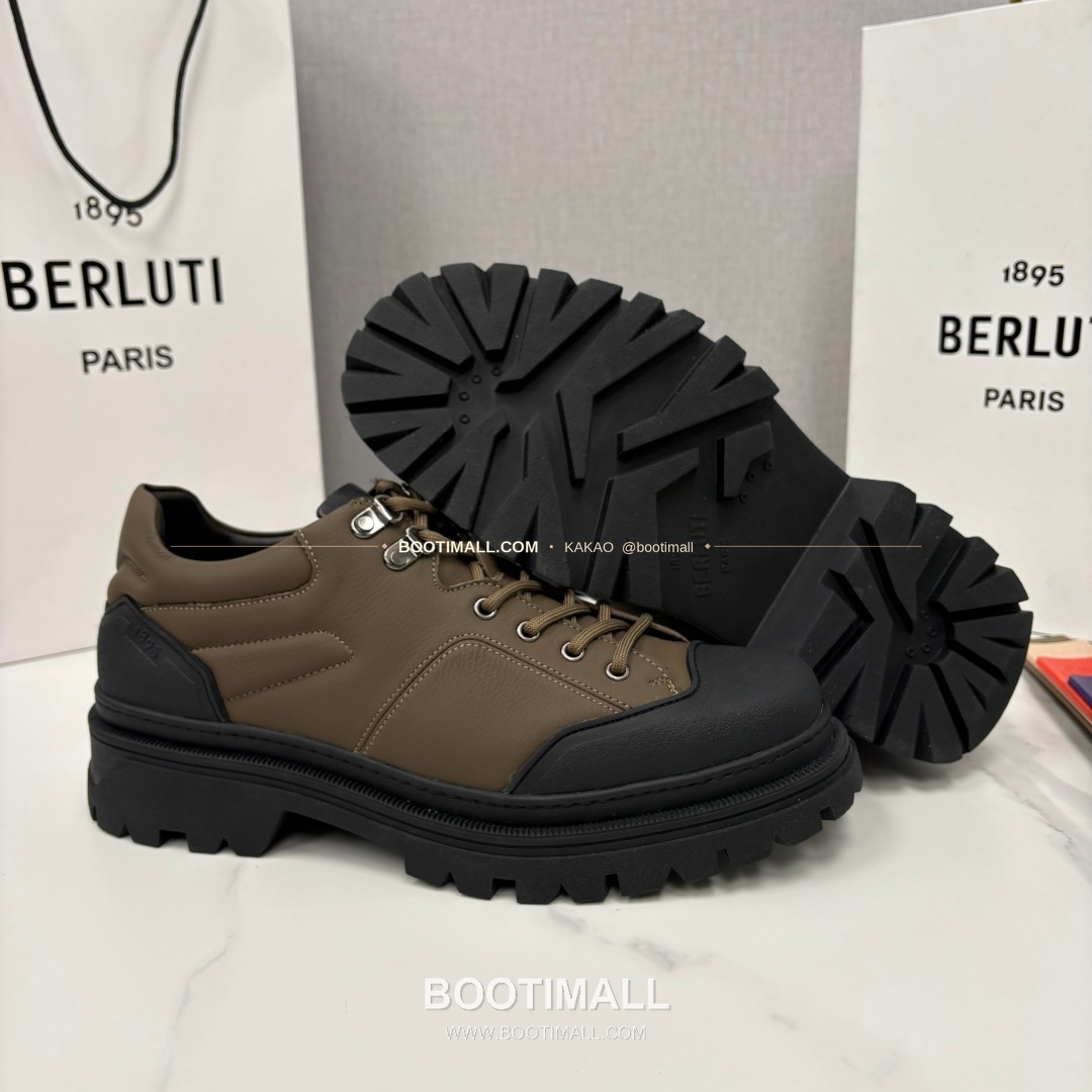 벨루티 베네치아 가죽 브루니코 볼드솔 더비 슈즈 Berluti Venezia Leather Brunico Chunky Sole Derby Shoes 9