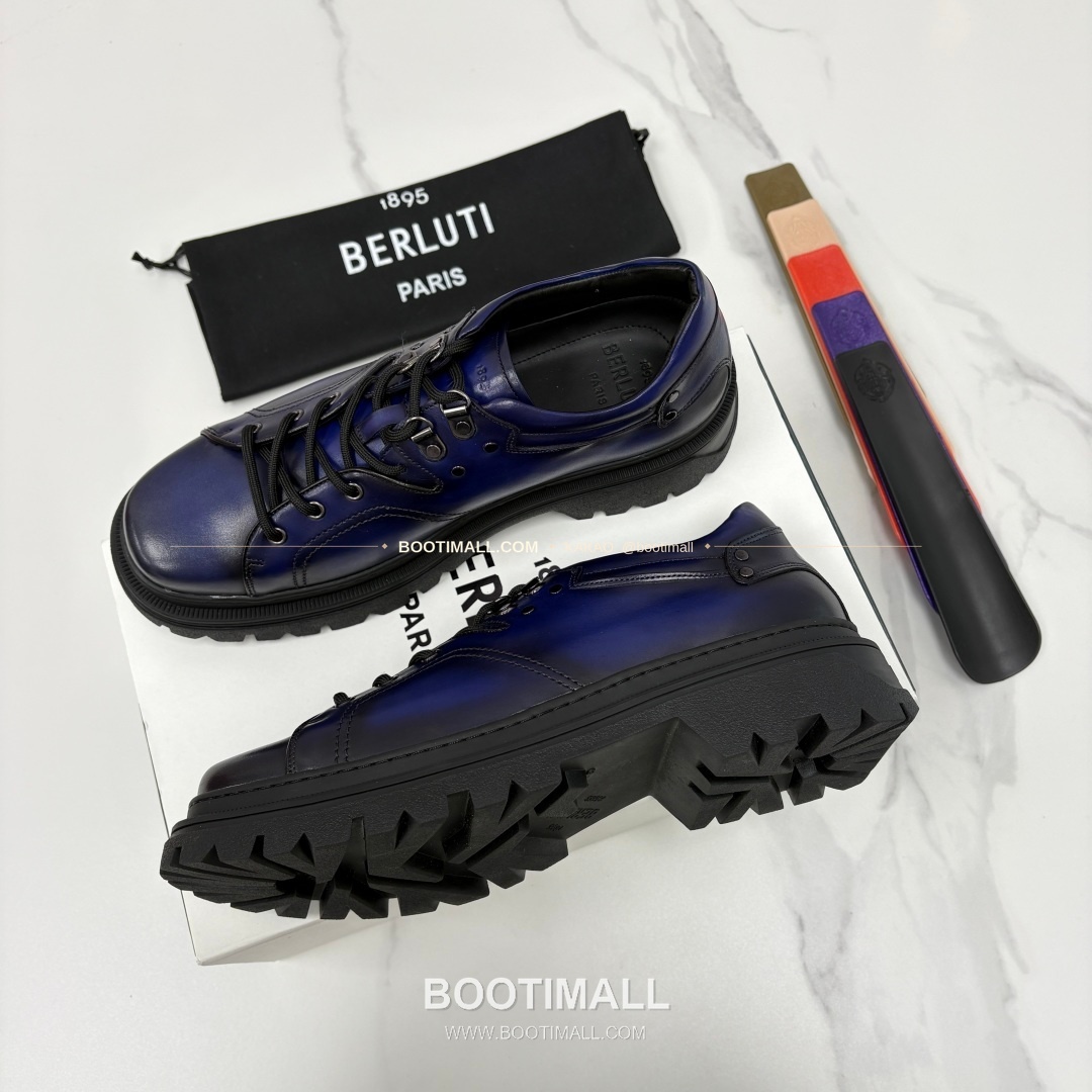 벨루티 베네치아가죽 수공염색 브루니코 볼드솔 더비 슈즈 Berluti Venezia Leather Hand Patina Brunico Chunky Sole Derby Shoes 3